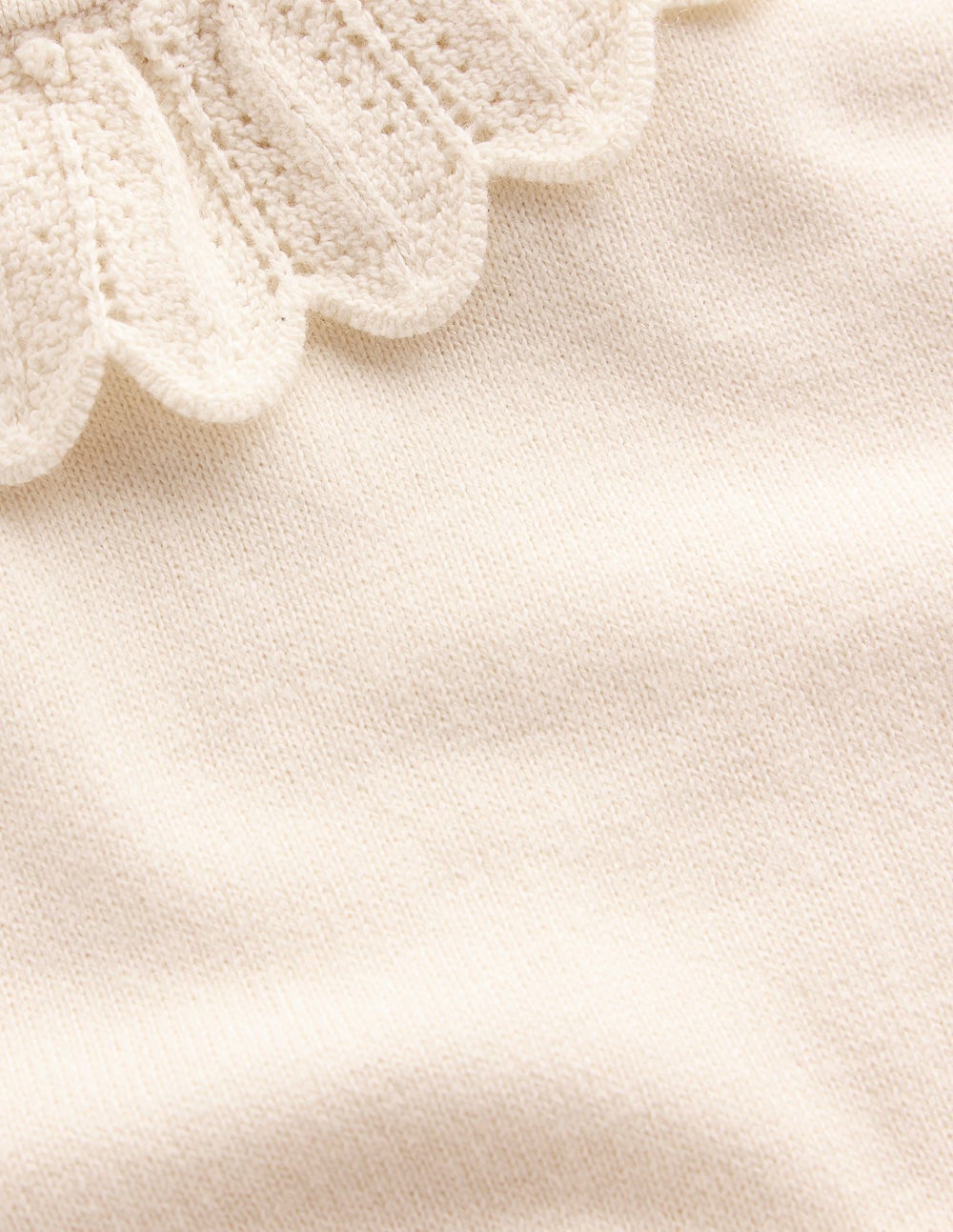 Melina Baumwollpullover mit Rüschen-Warmes Naturweiß - Image 6