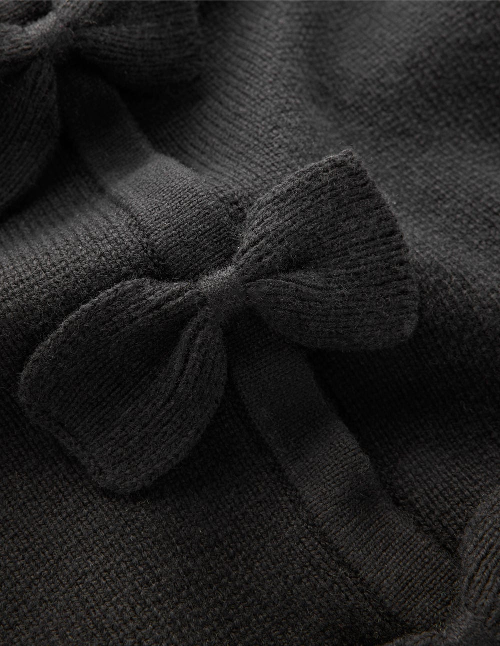 Strickjacke mit Schleife-Schwarz - Image 7