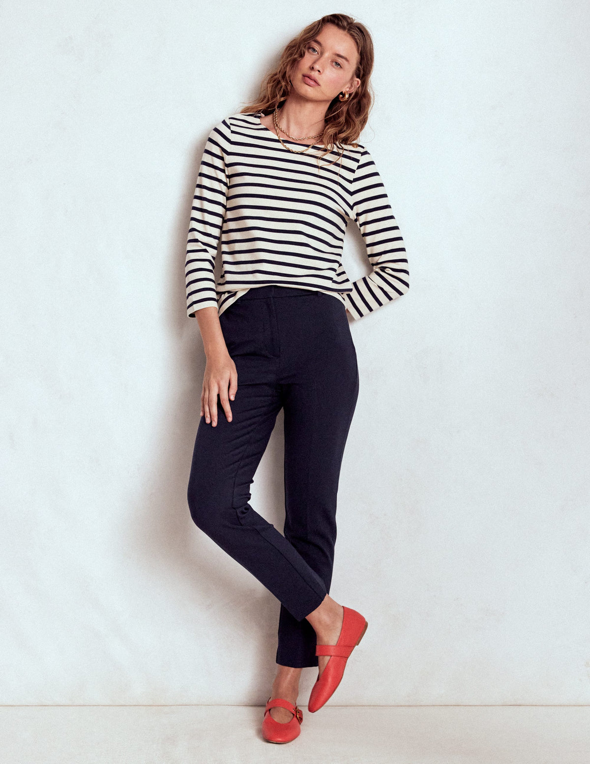 Highgate Ponte-Hose-Aqua Marine Marl - Image 1