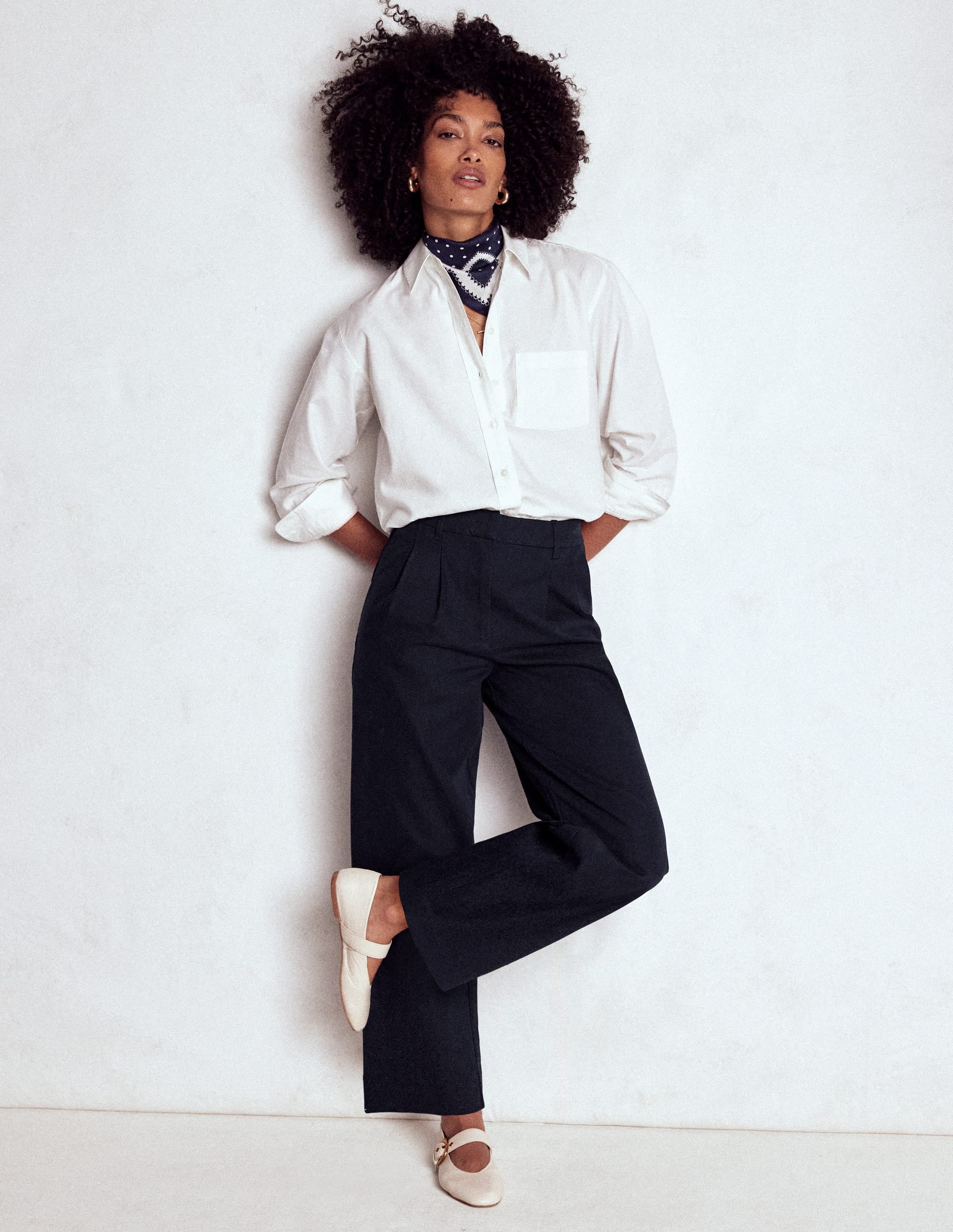 Bloomsbury Baumwollhose-Marineblau - Image 1