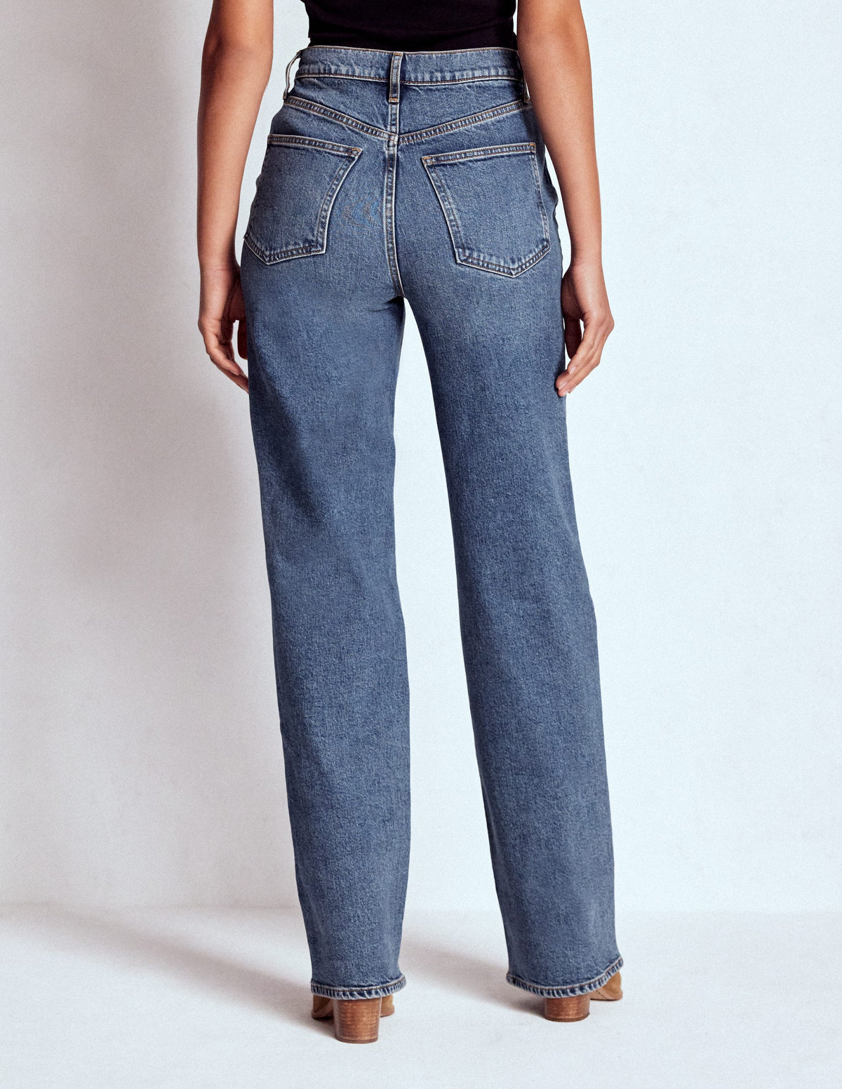 Jeans mit hohem Bund und geradem, weitem Bein-Beatnik Red - Image 7