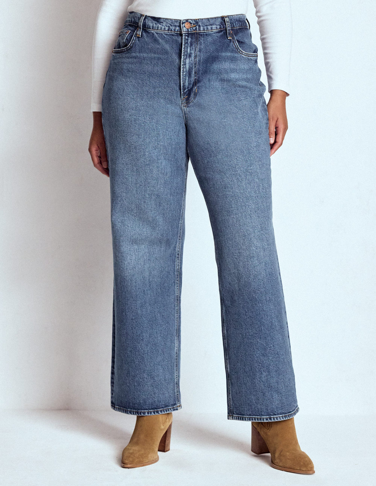 Jeans mit hohem Bund und geradem, weitem Bein-Beatnik Red - Image 8