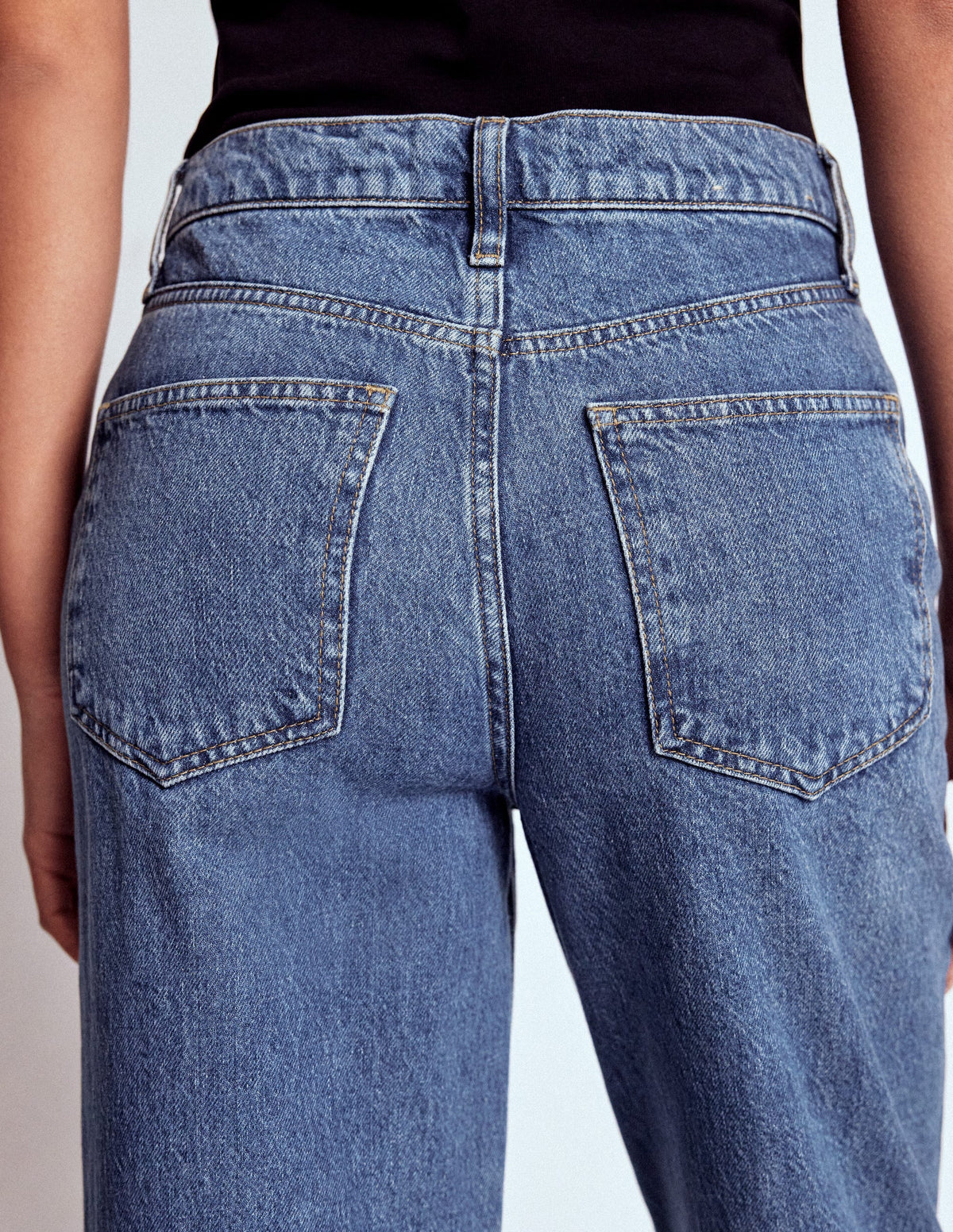 Mid Rise Relaxed Jeans-Mid Vintage - Image 8