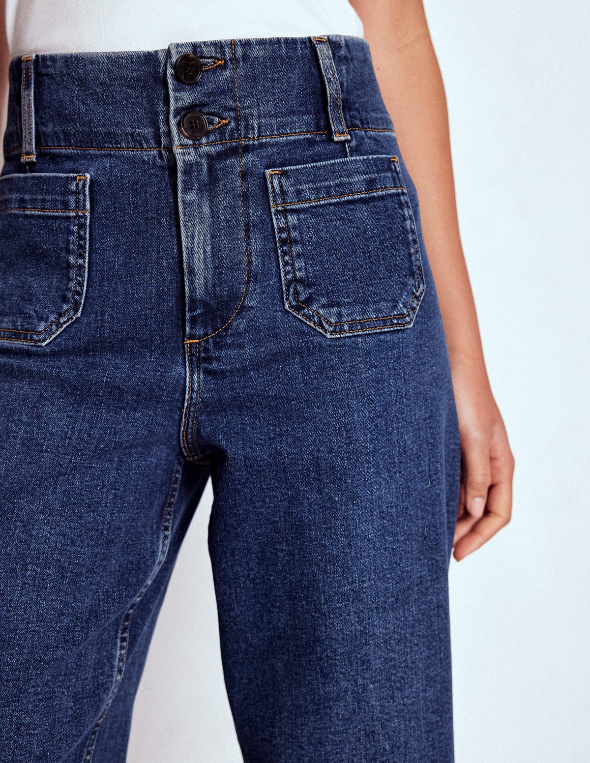 Primrose Verkürzte Jeans-Beatnik Red - Image 6