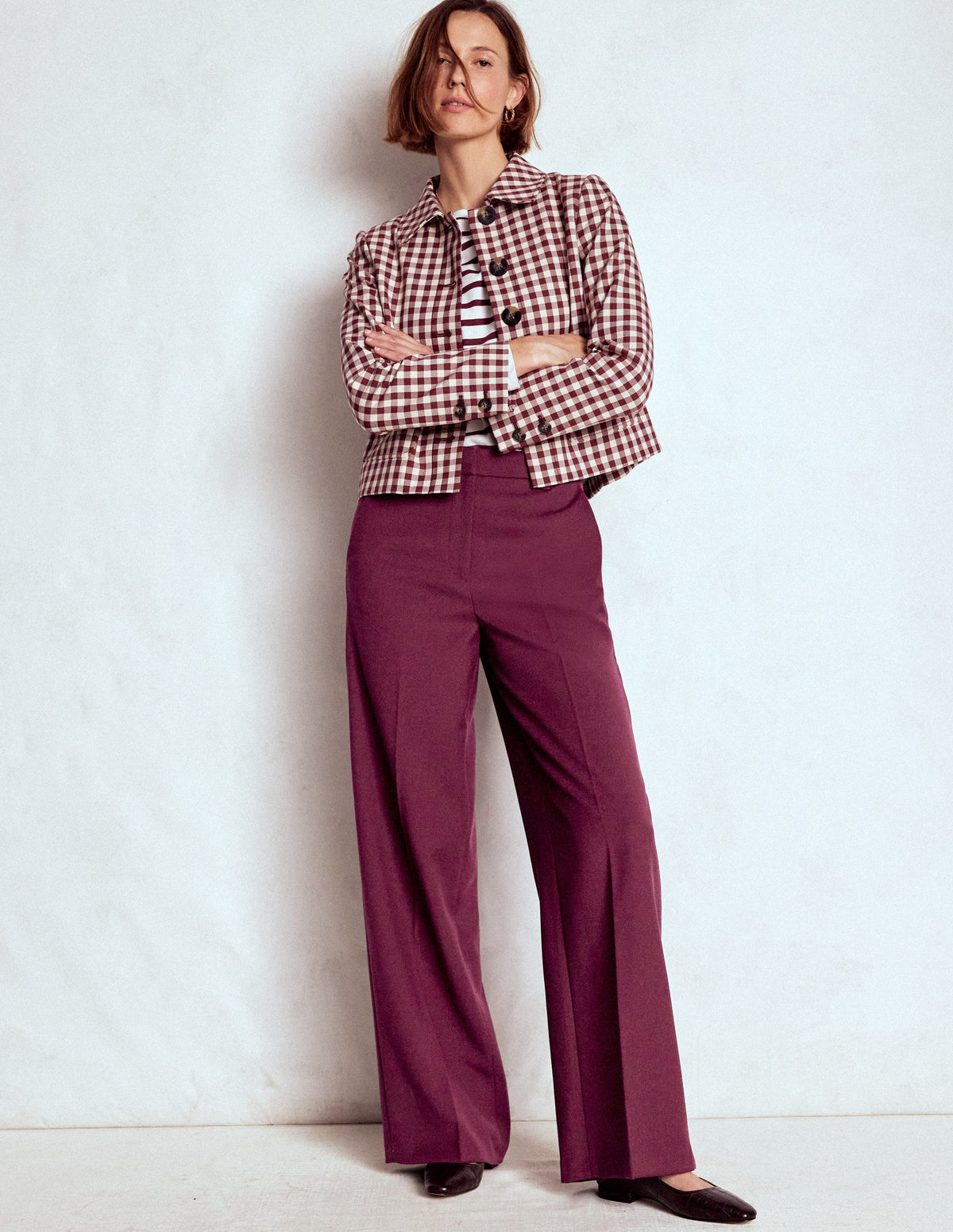 Belgravia Taillierte Hose-Dunkelviolett - Image 1