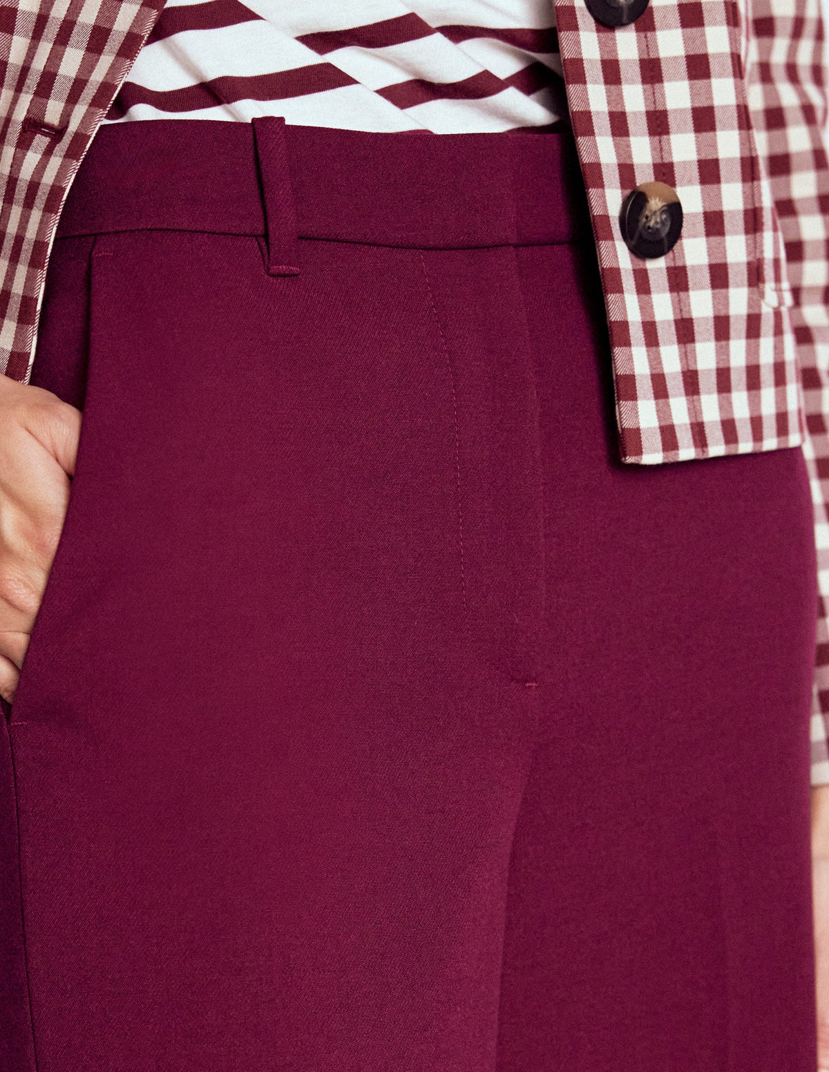 Belgravia Taillierte Hose-Dunkelviolett - Image 2