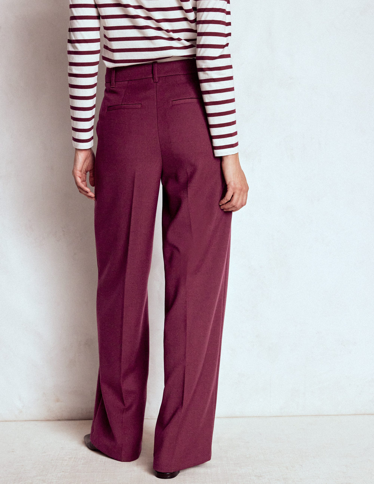 Belgravia Taillierte Hose-Dunkelviolett-3