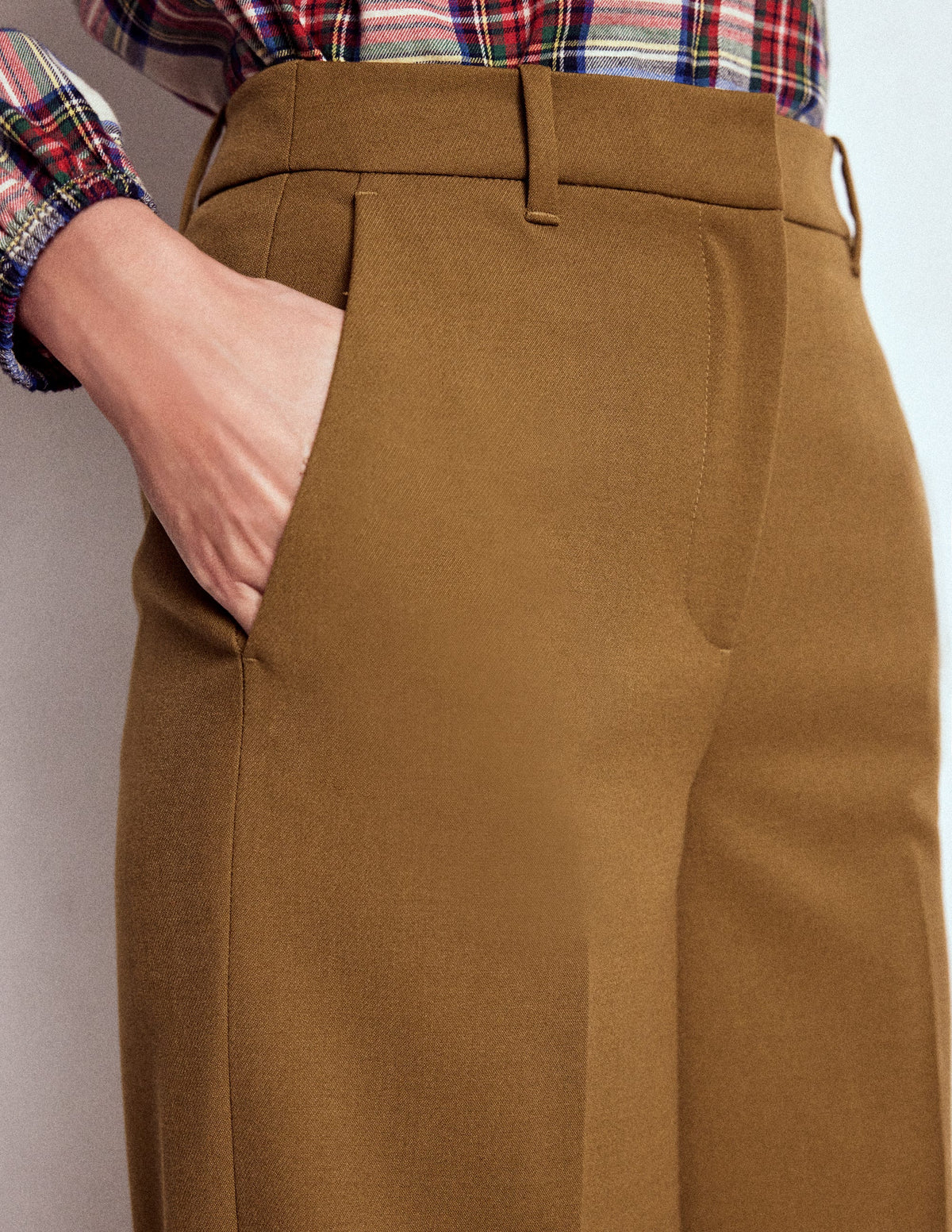 Belgravia Taillierte Hose-Tabakbraun-2