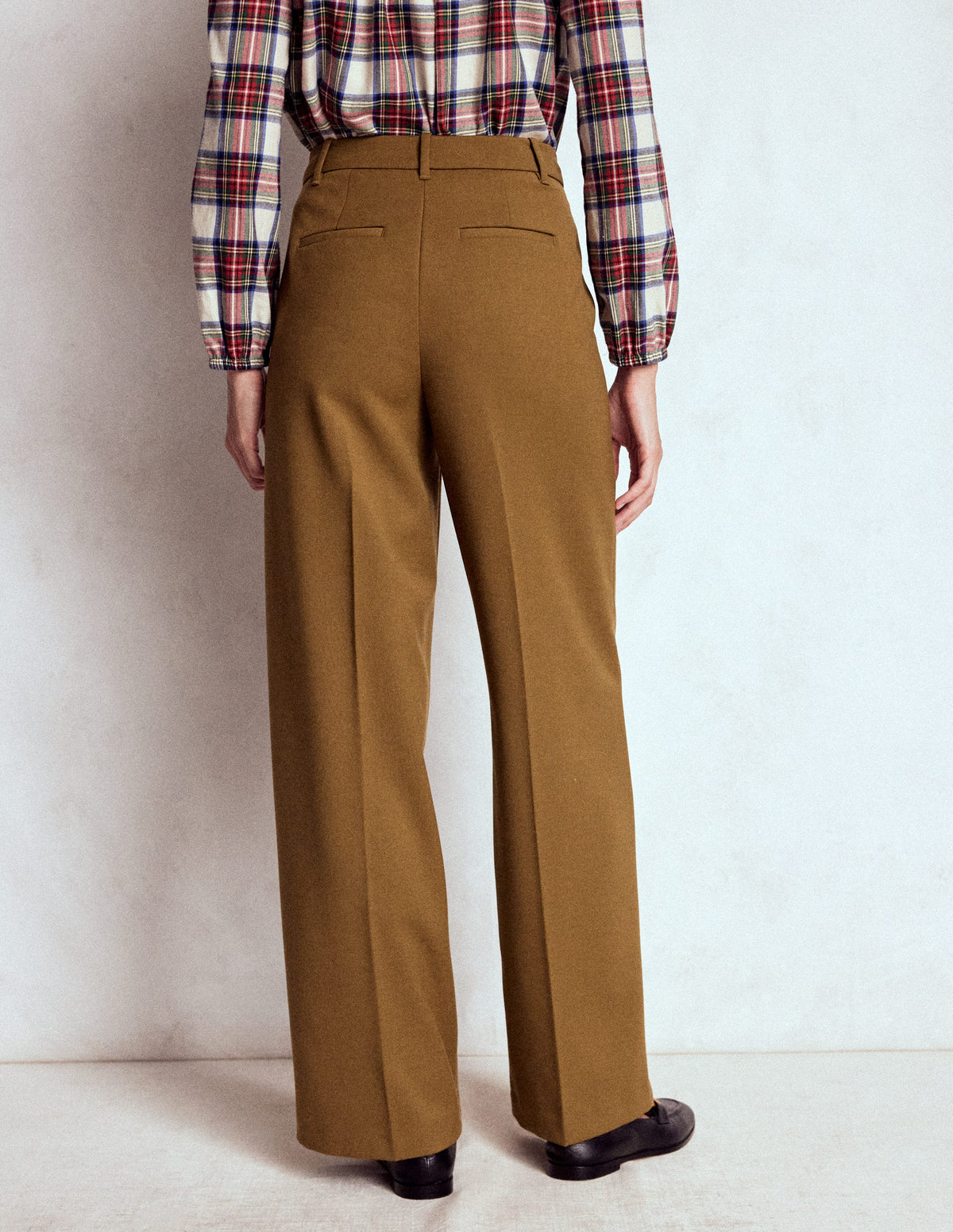 Belgravia Taillierte Hose-Tabakbraun-3
