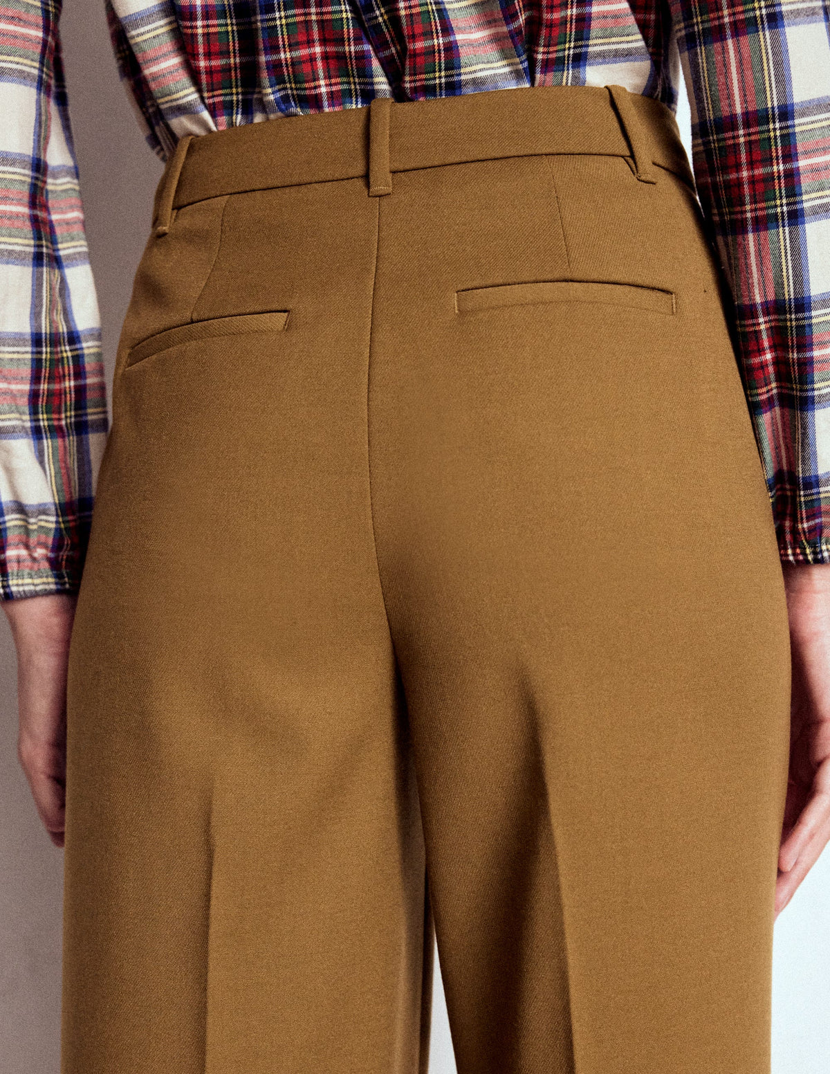 Belgravia Taillierte Hose-Tabakbraun-5