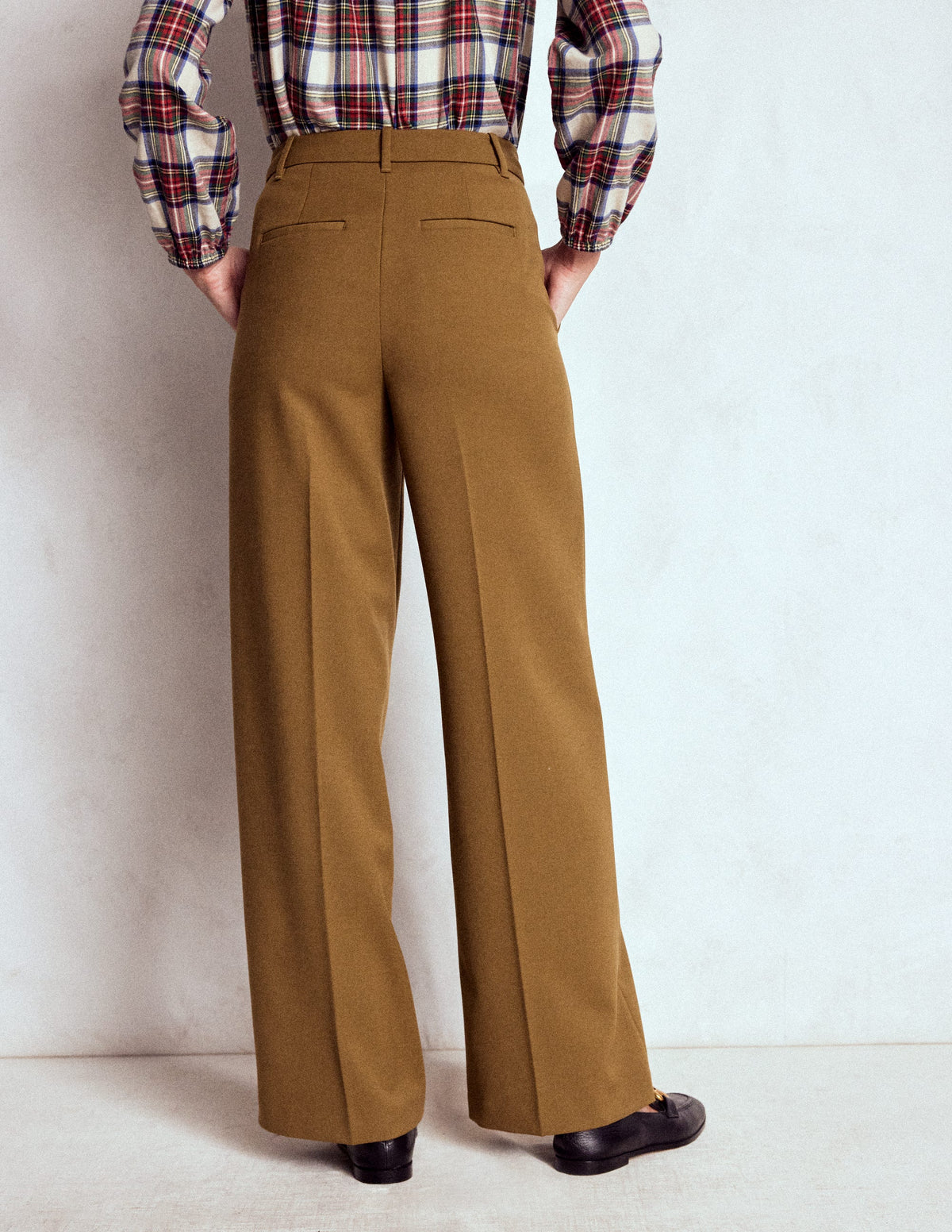 Belgravia Taillierte Hose-Tabakbraun-6