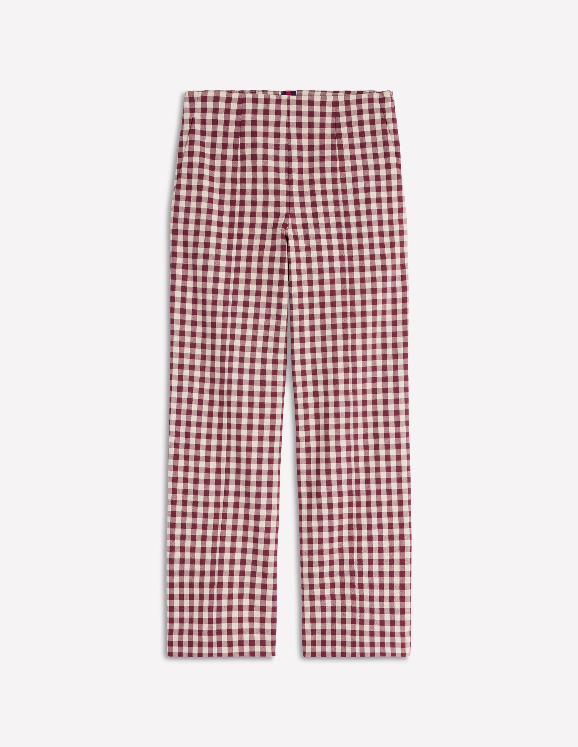 Elegante 7/8-Hose-Kastanie Vichykaro-6