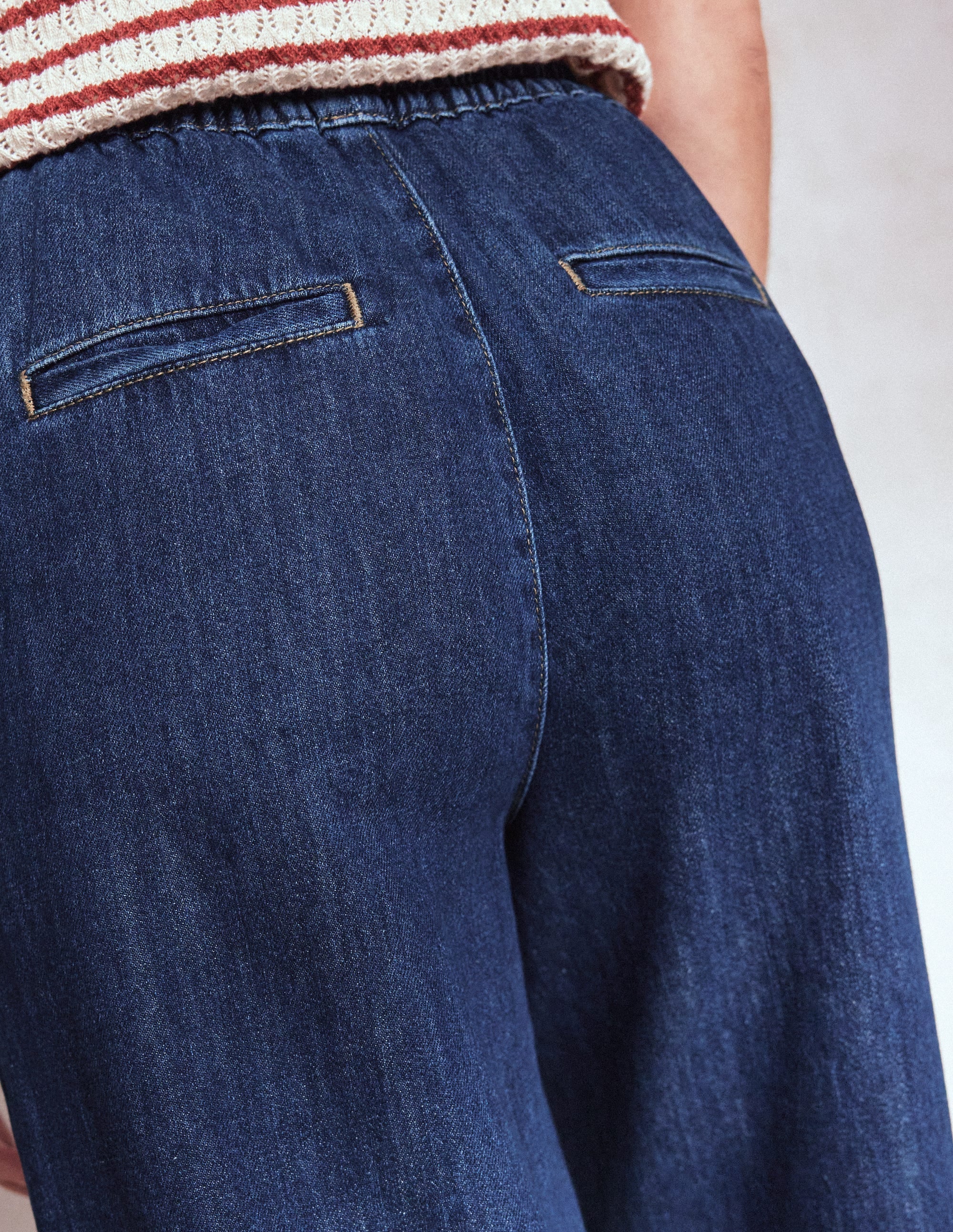 Jeans mit Kordelzug-MITTLERE WASCHUNG - Image 2