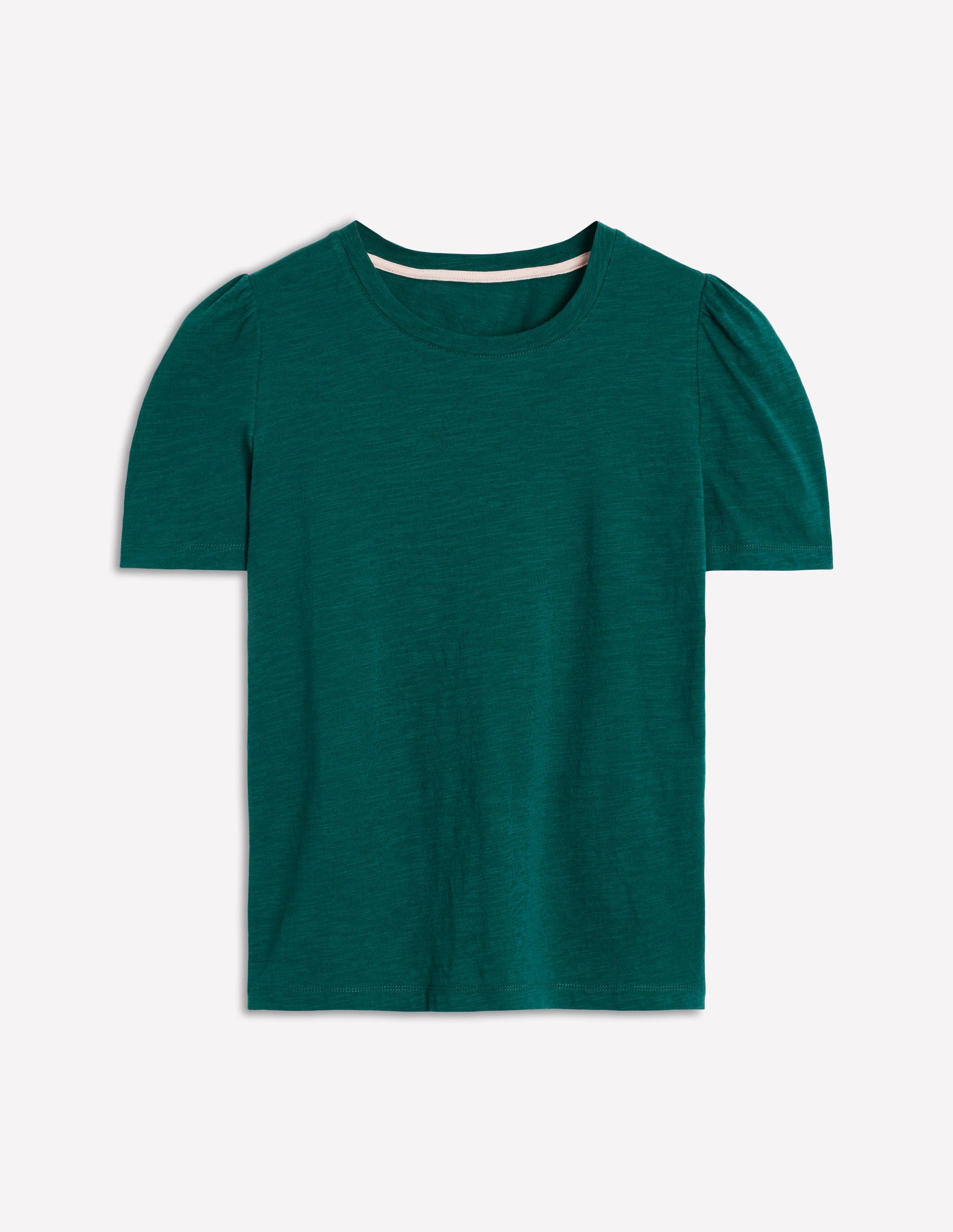 T-Shirt aus Baumwolle mit Puffärmeln-Entengrün-5