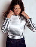 Top volanté ultra-doux-Black