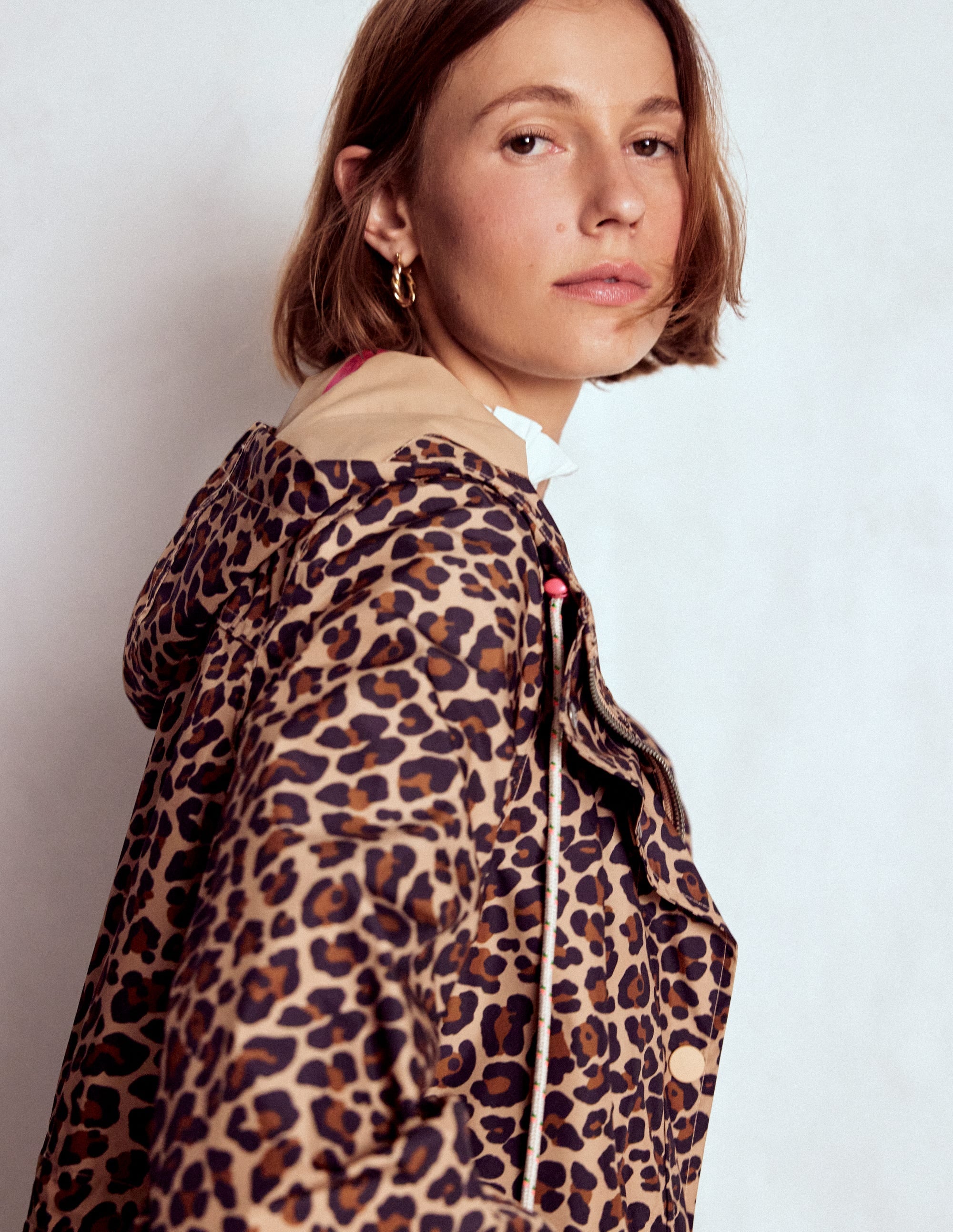 Lange Regenjacke-Bunt, Gepard Punkte - Image 2