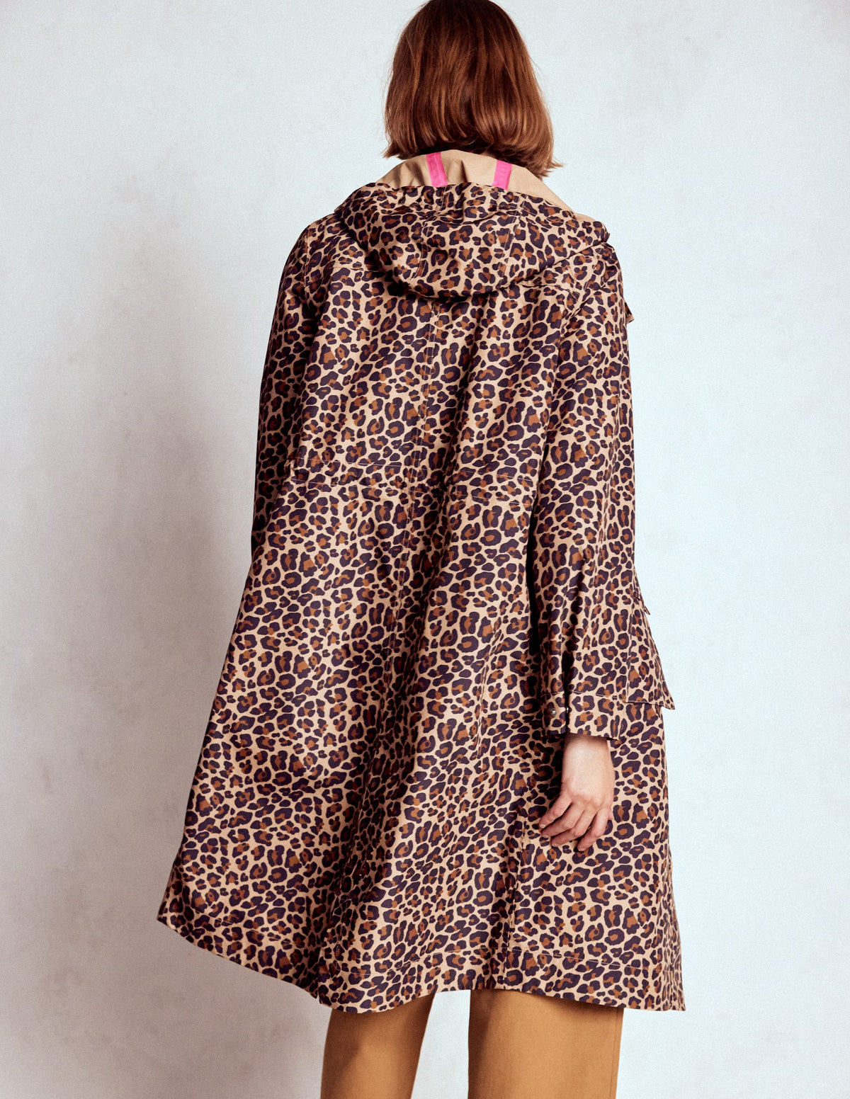 Lange Regenjacke-Bunt, Gepard Punkte - Image 3