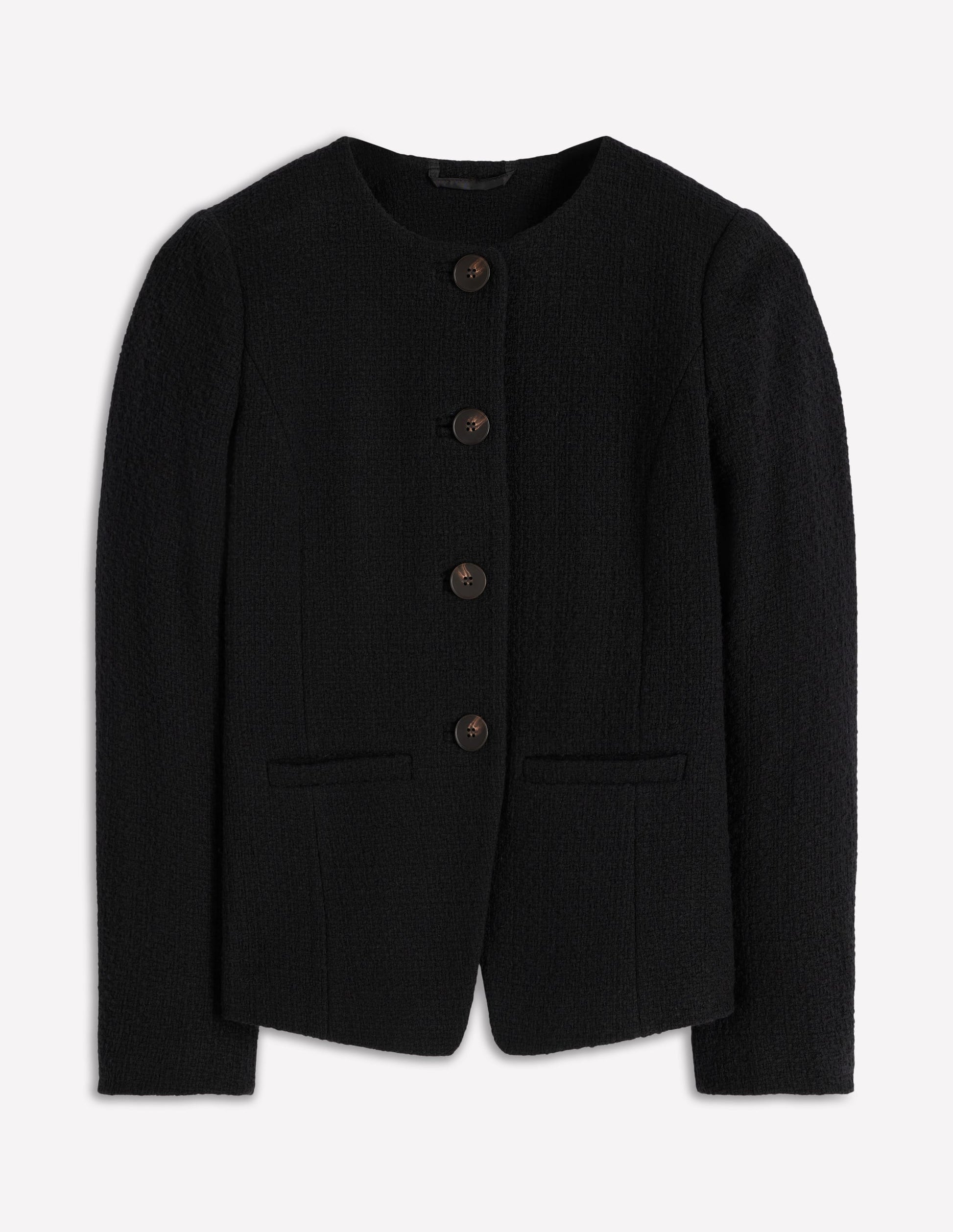 Hampstead Texturierter Blazer-Schwarz-6