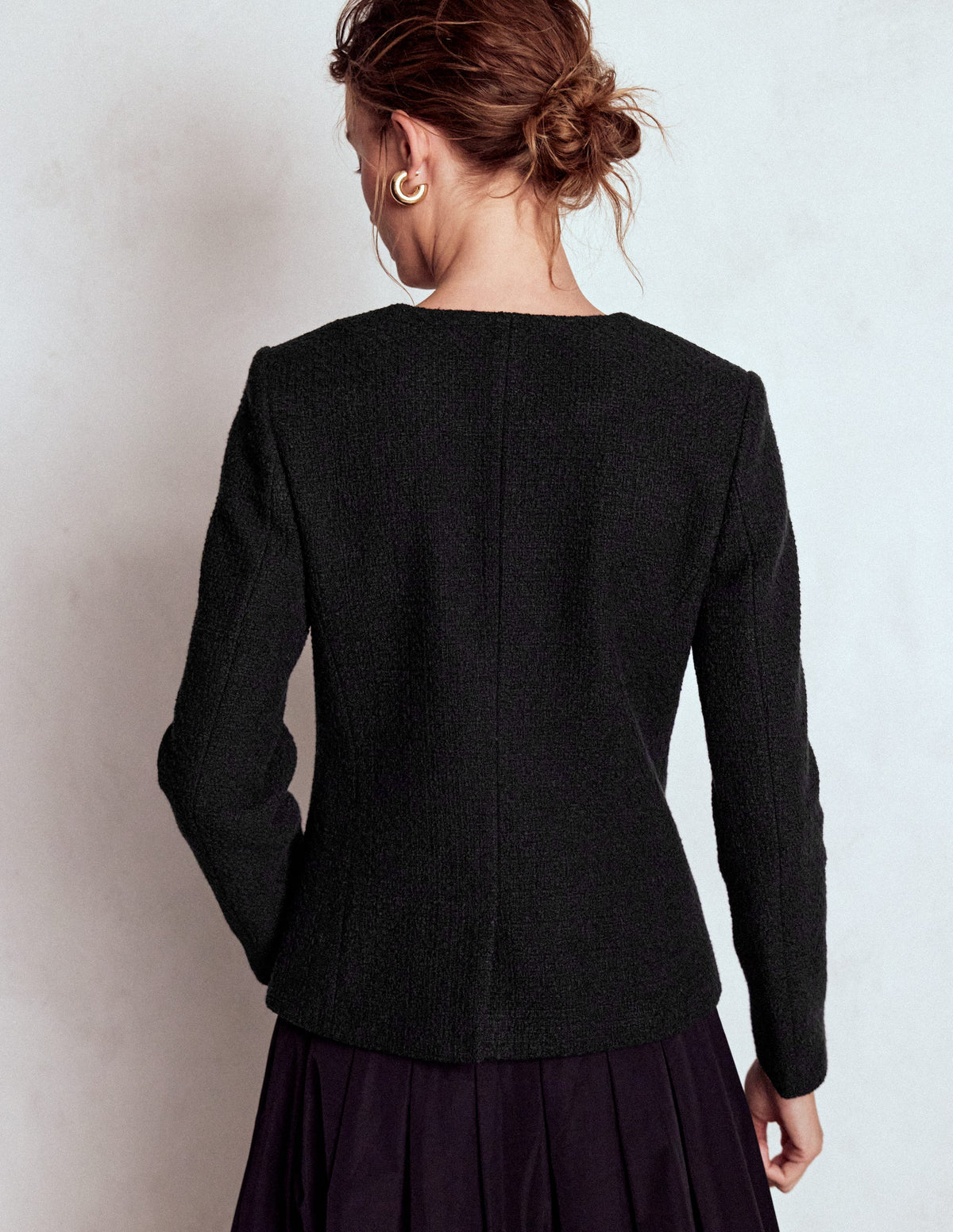 Hampstead Texturierter Blazer-Schwarz-3