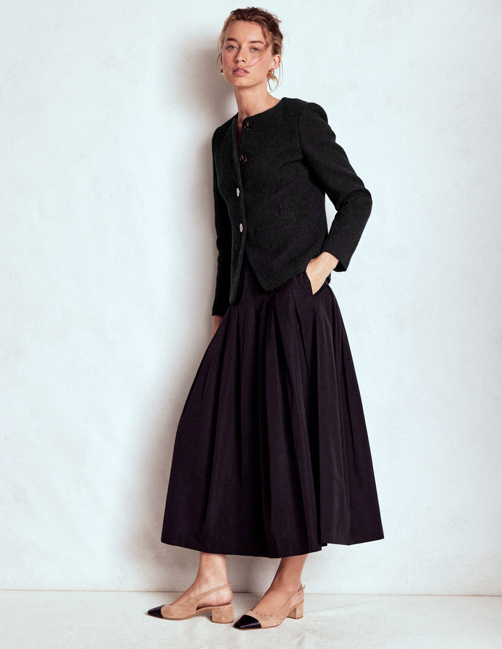 Hampstead Texturierter Blazer-Schwarz-5