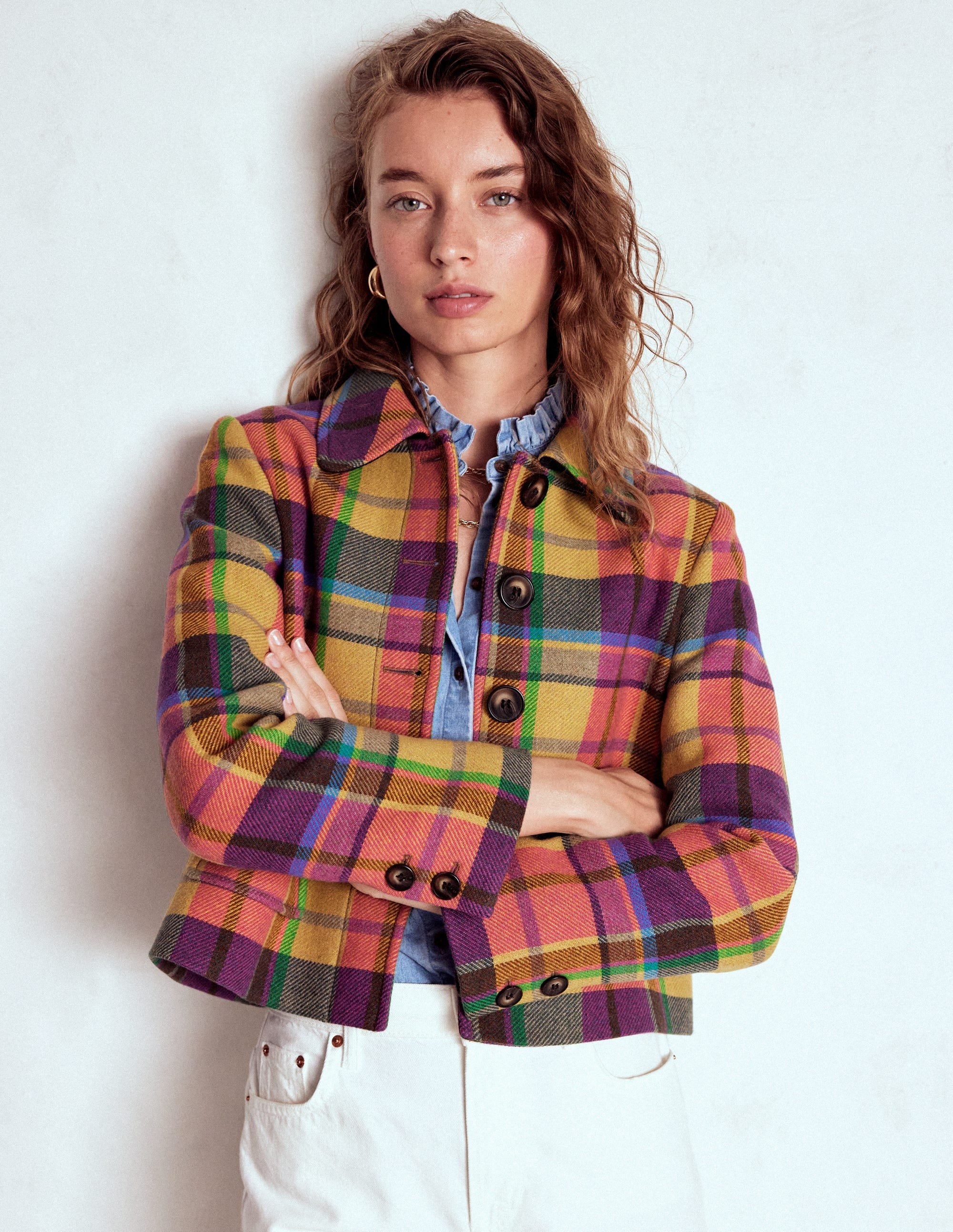 Knightsbridge Wolljacke-Bunt Karomuster - Image 1