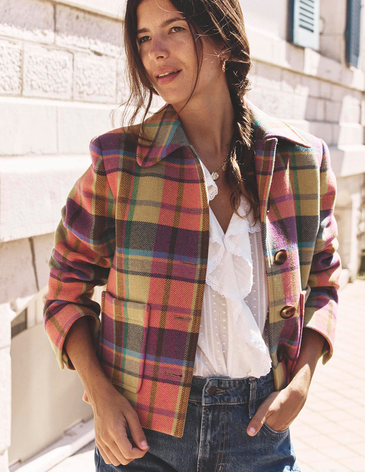 Knightsbridge Wolljacke-Bunt Karomuster - Image 5