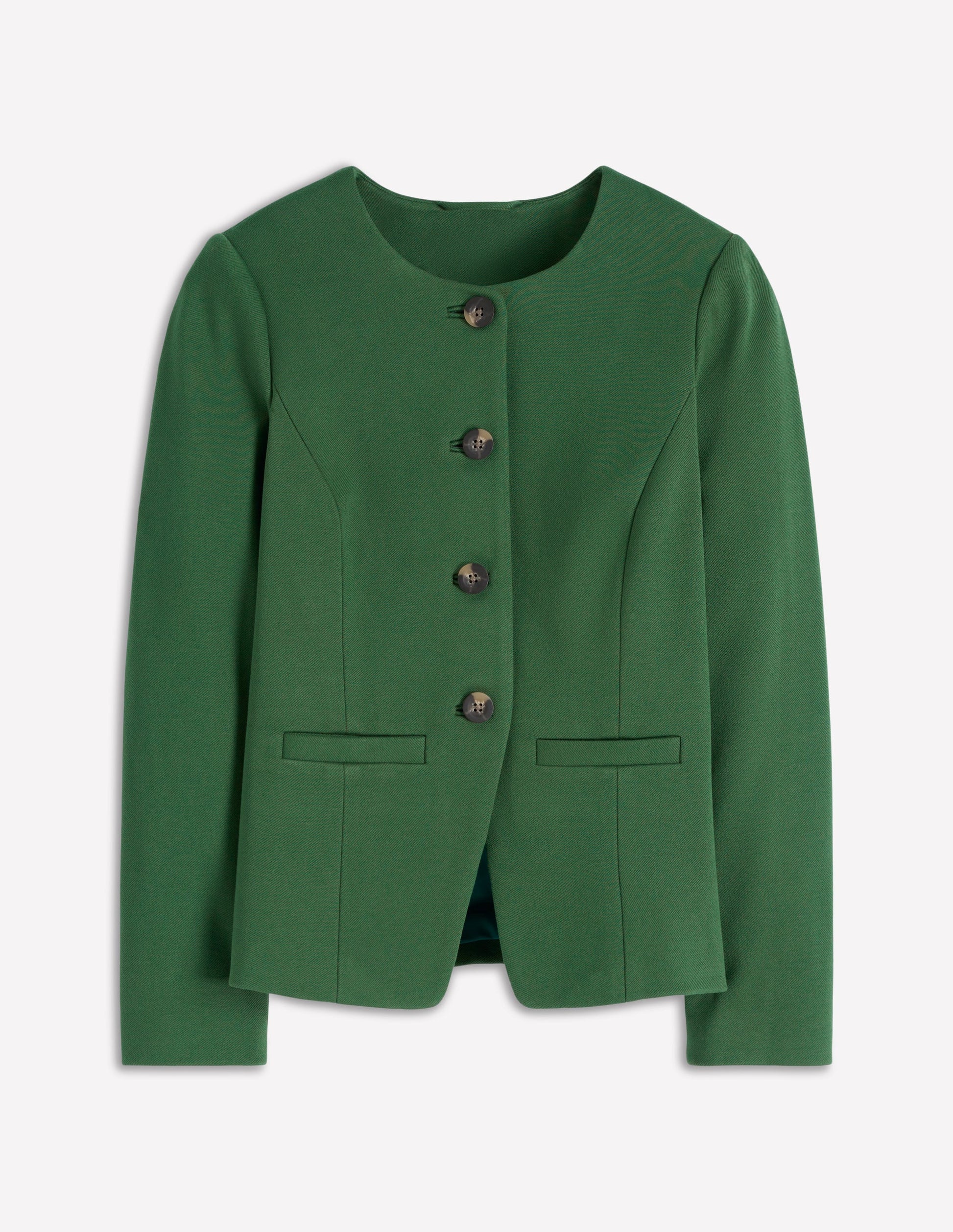 Hampstead Blazer aus Ponte-Twill-Jagdgrün-6