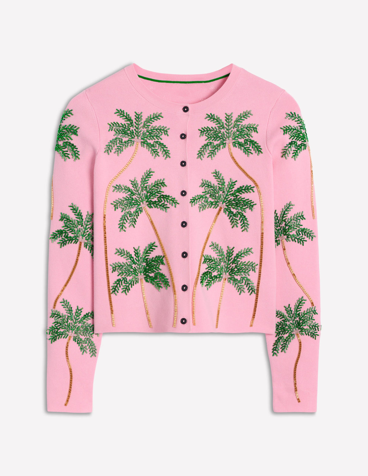 Embellished  Cardigan-Soft Pink-6