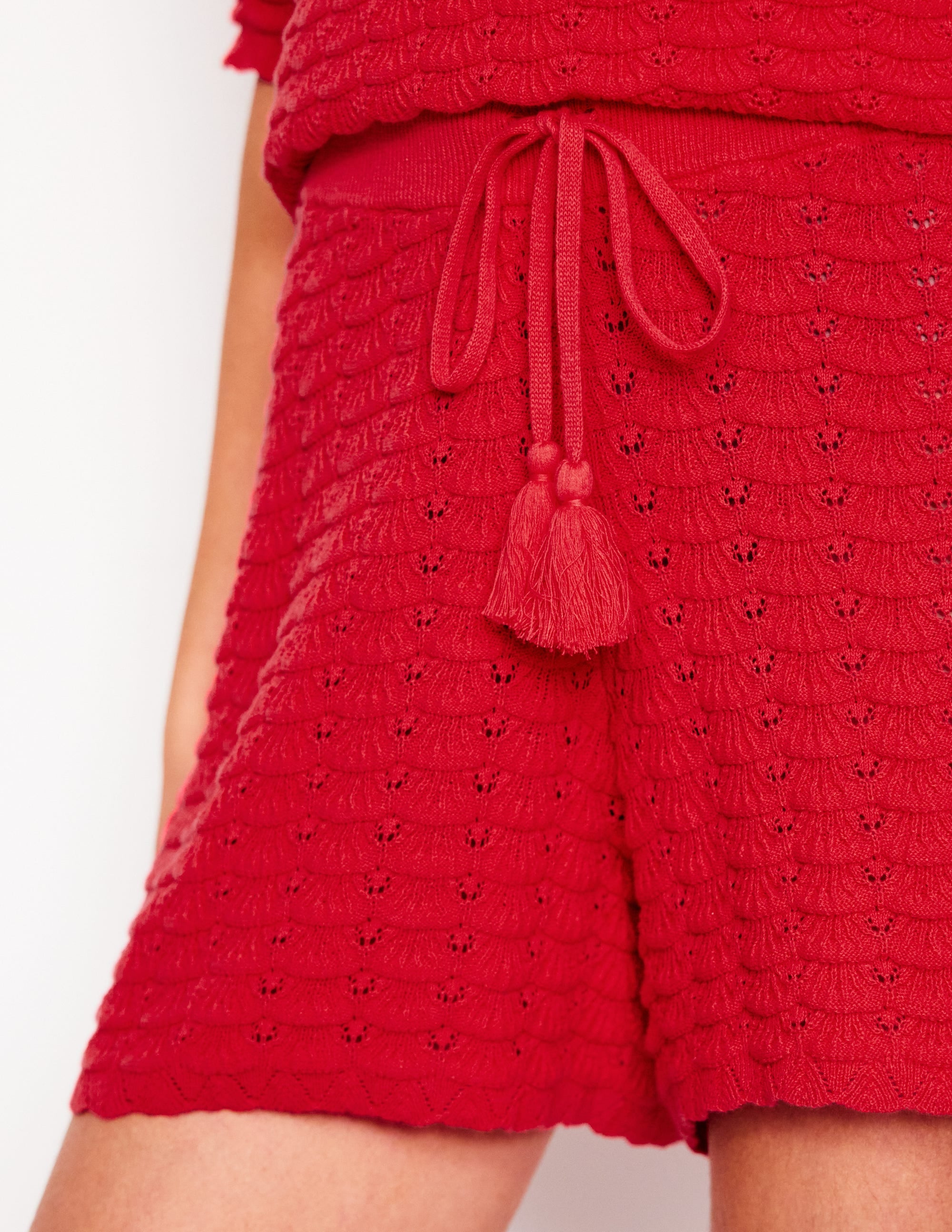 Short texturé en maille-Mini Ecru - Image 2
