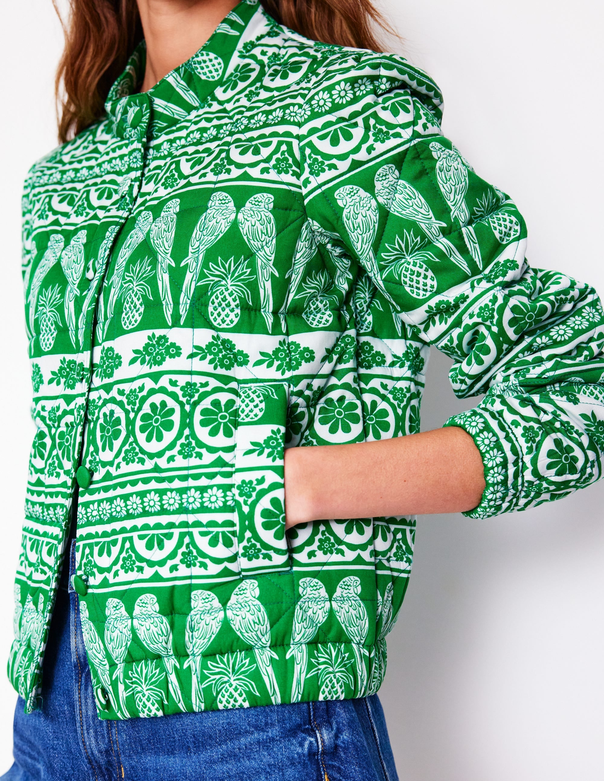 Highbury Steppjacke-Tropenornament - Image 2