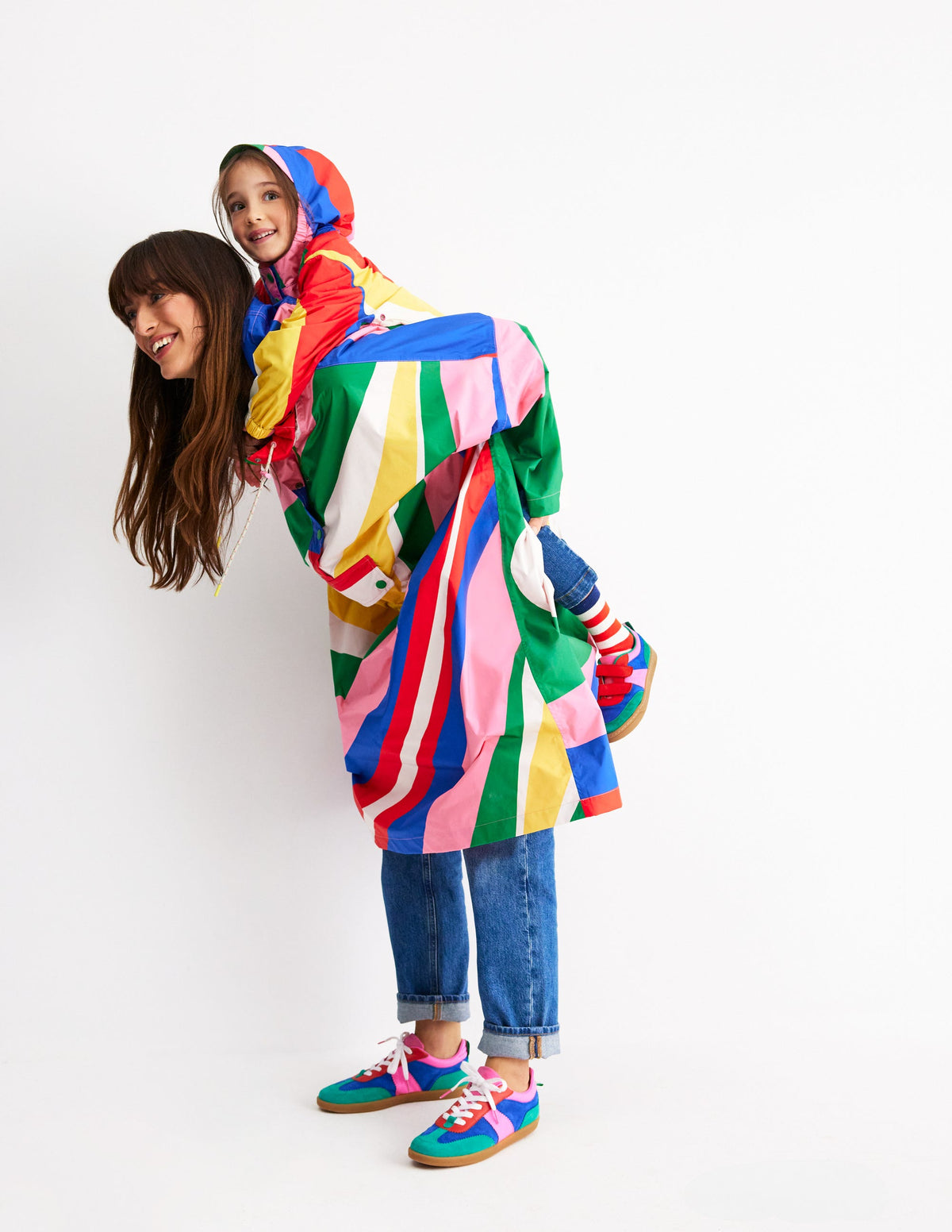 Erin Retro Tennis Trainers-Multi Colourblock-6