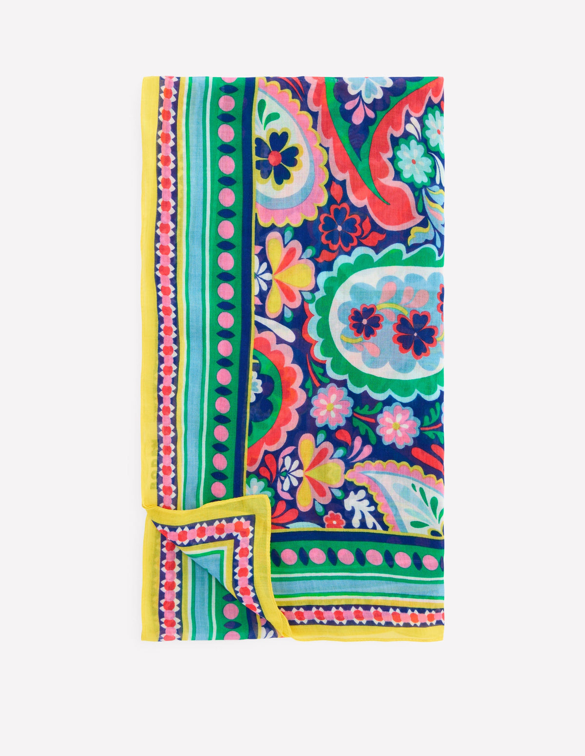 Sarong-Schal mit Muster-Bunt, Wiesen-Paisley-1