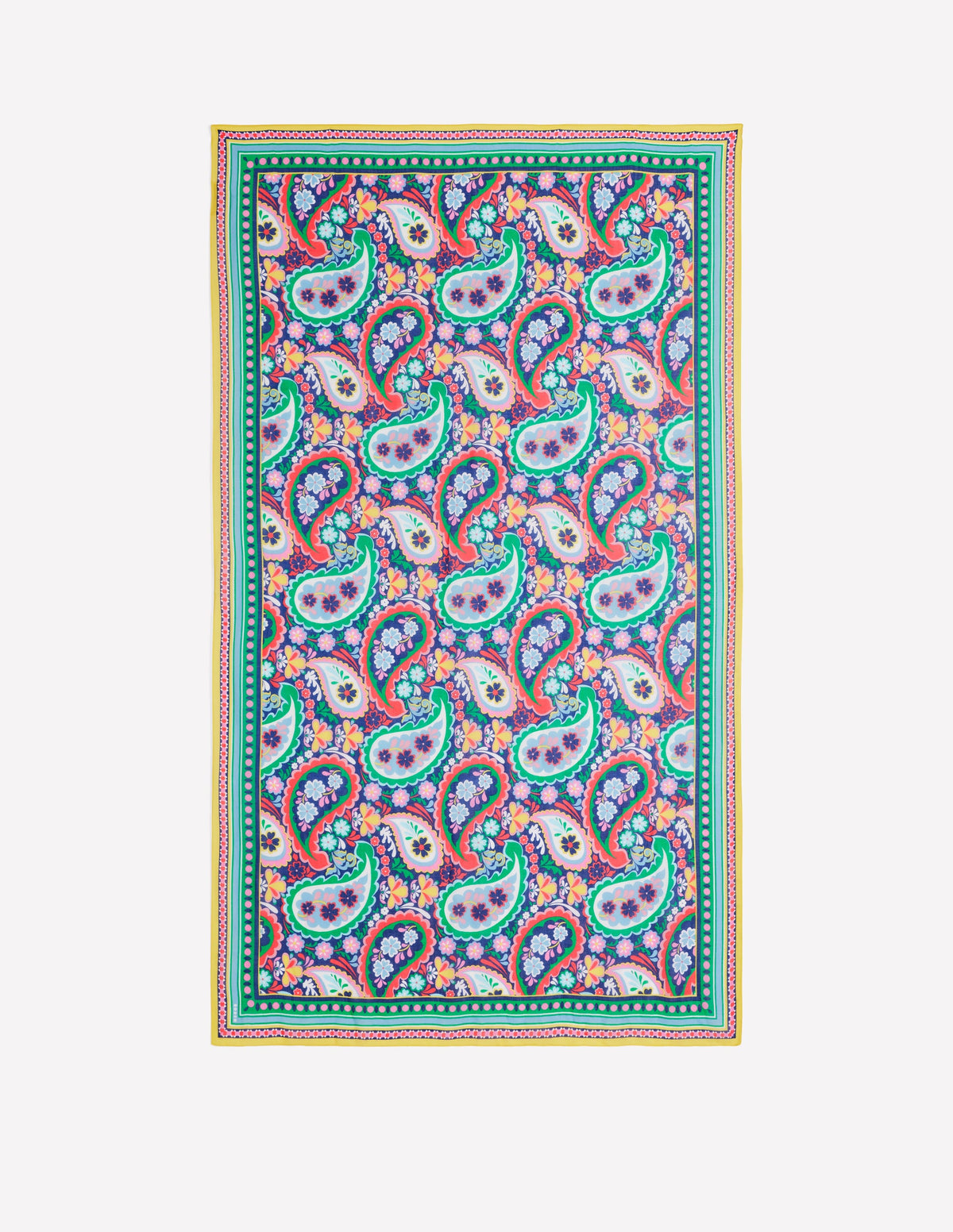 Sarong-Schal mit Muster-Bunt, Wiesen-Paisley - Image 4