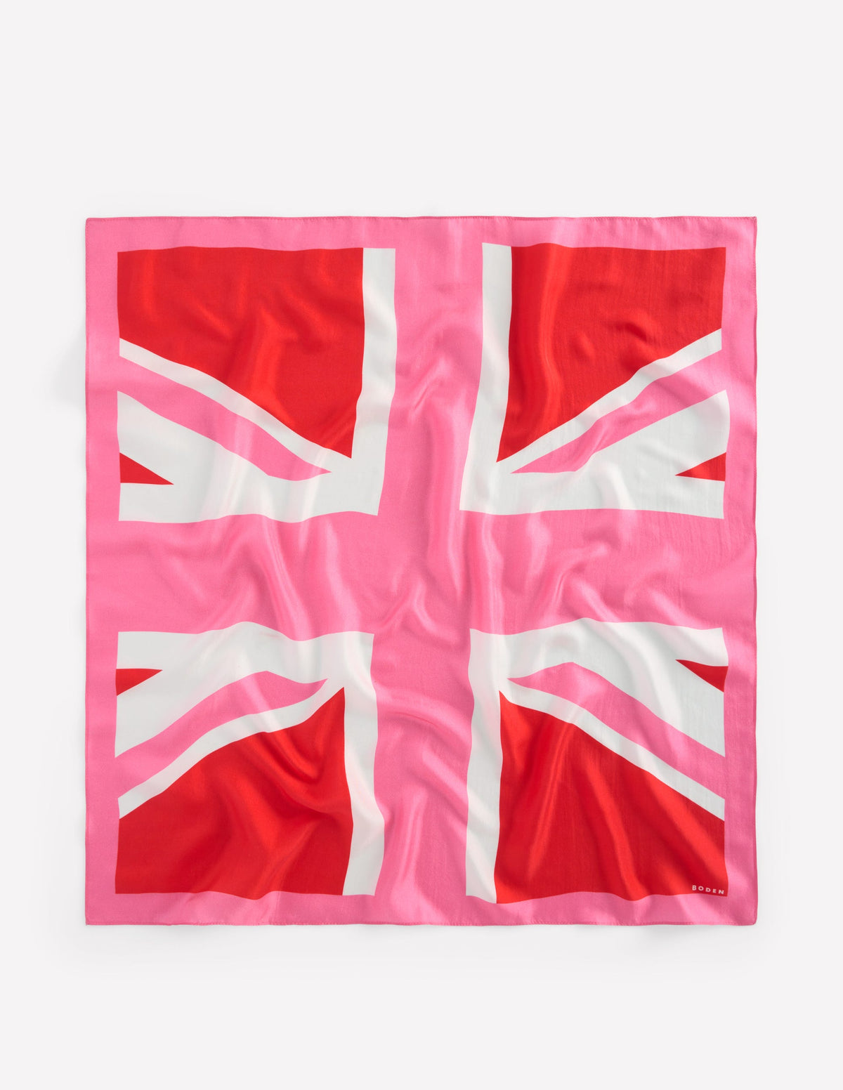 Elisabeth Quadratischer Seidenschal-Gesprächsstoff, Union Jack - Image 4