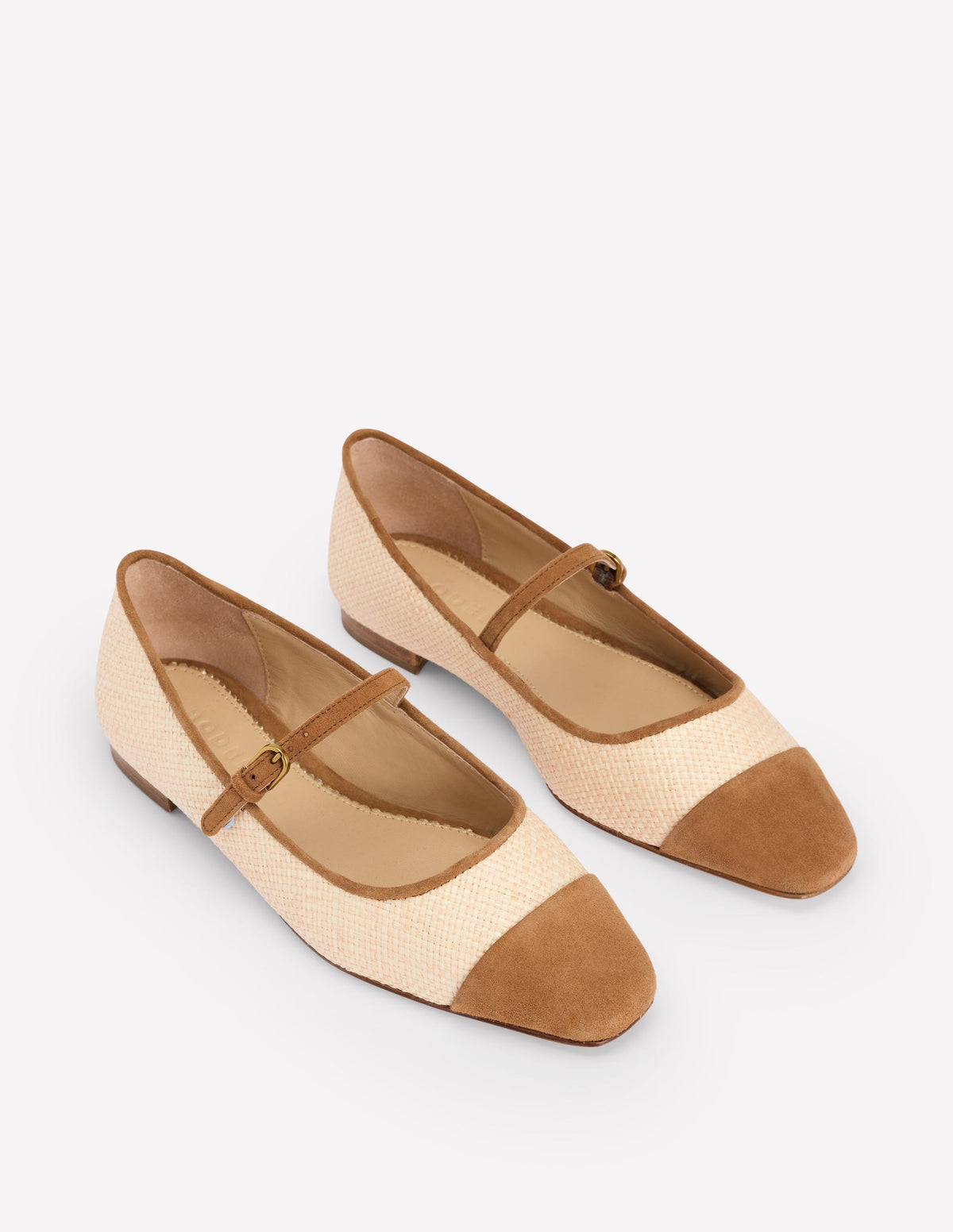 Penelope Flache Mary Janes-Ecru - Image 3