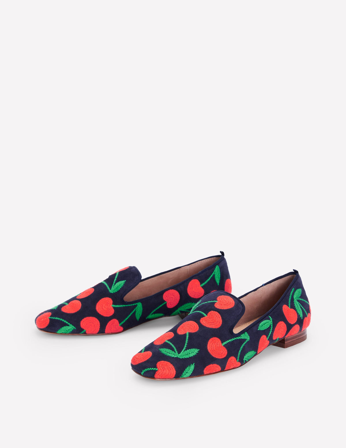 Loafer im Slipper-Stil-Marineblau Kirschen - Image 3