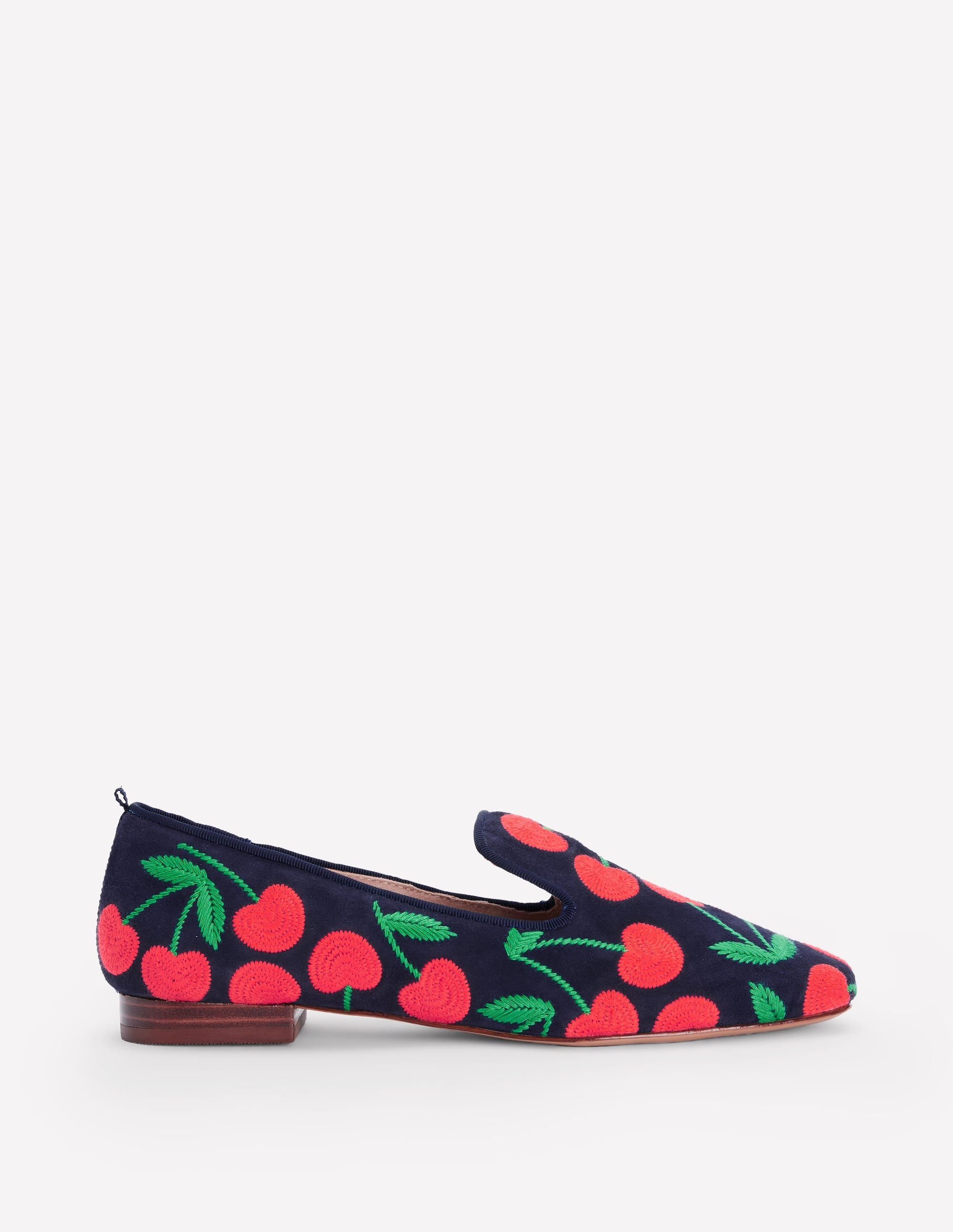 Loafer im Slipper-Stil-Marineblau Kirschen - Image 1