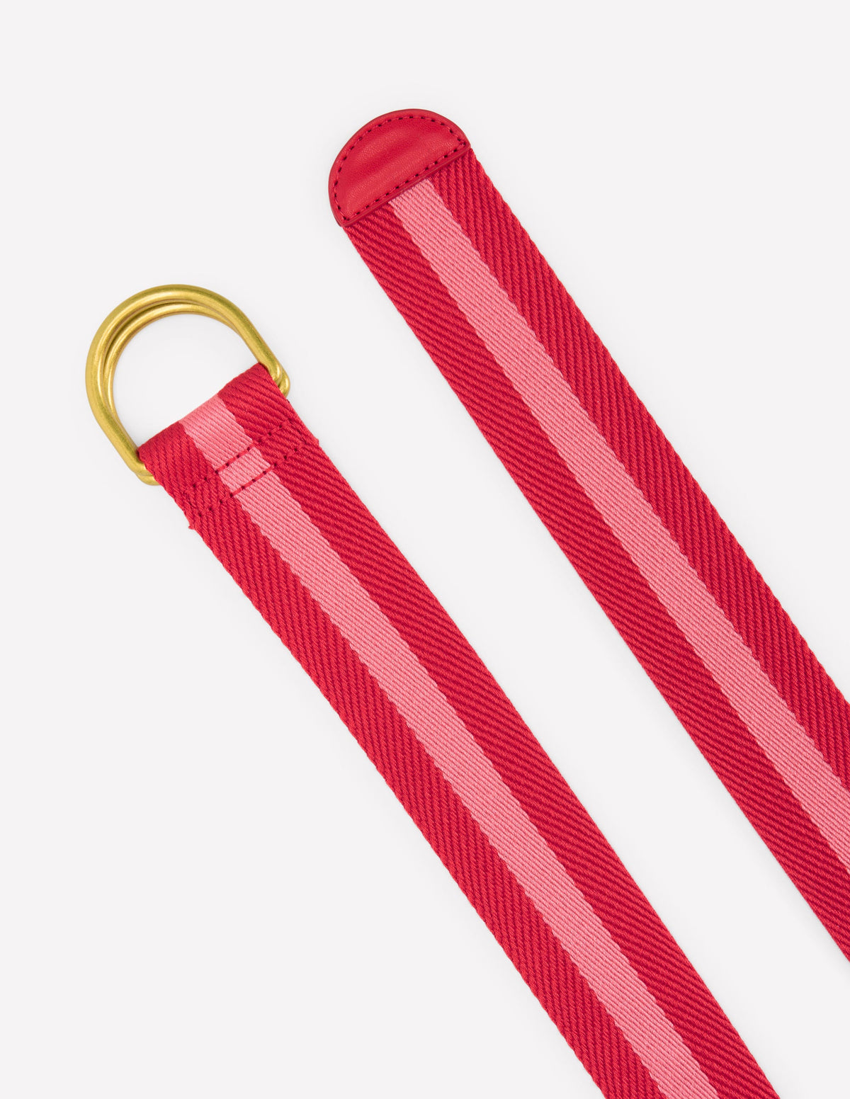 Webgürtel mit D-Ring-Rot und Rosa - Image 3