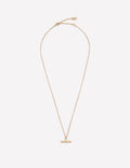 Collier avec pendentif fin en T-Doré