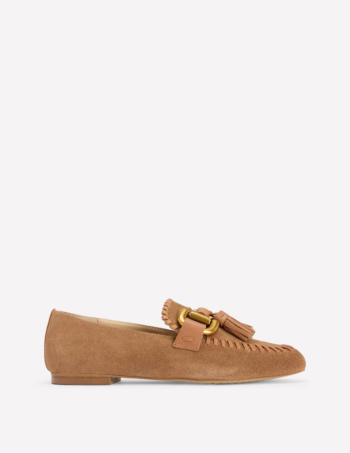 Covered Iris Snaffle Loafers-Tan - Image 1