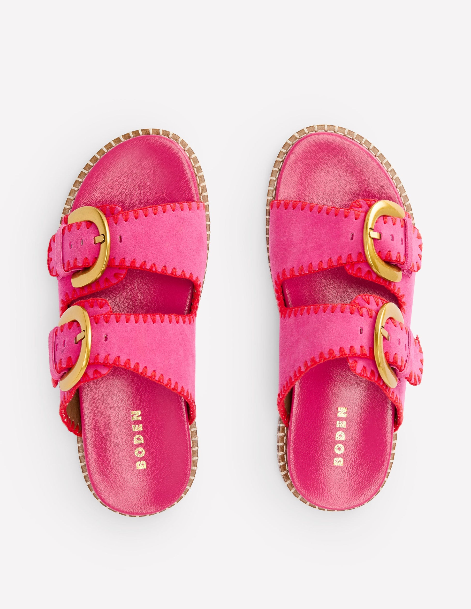 Alberta Sandalen mit Fußbett-Festivalrosa/Briefkastenrot-5