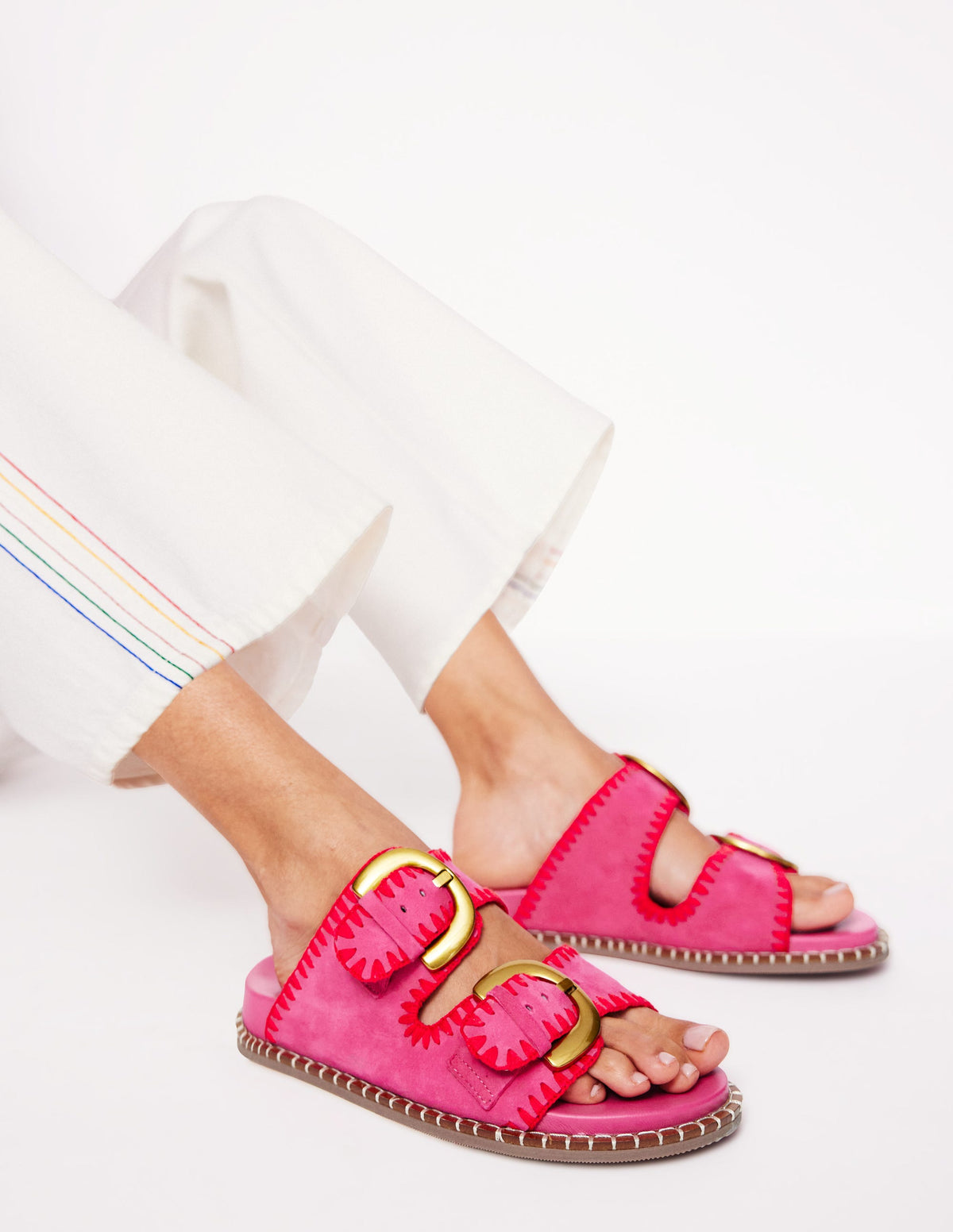 Alberta Sandalen mit Fußbett-Festivalrosa/Briefkastenrot - Image 2