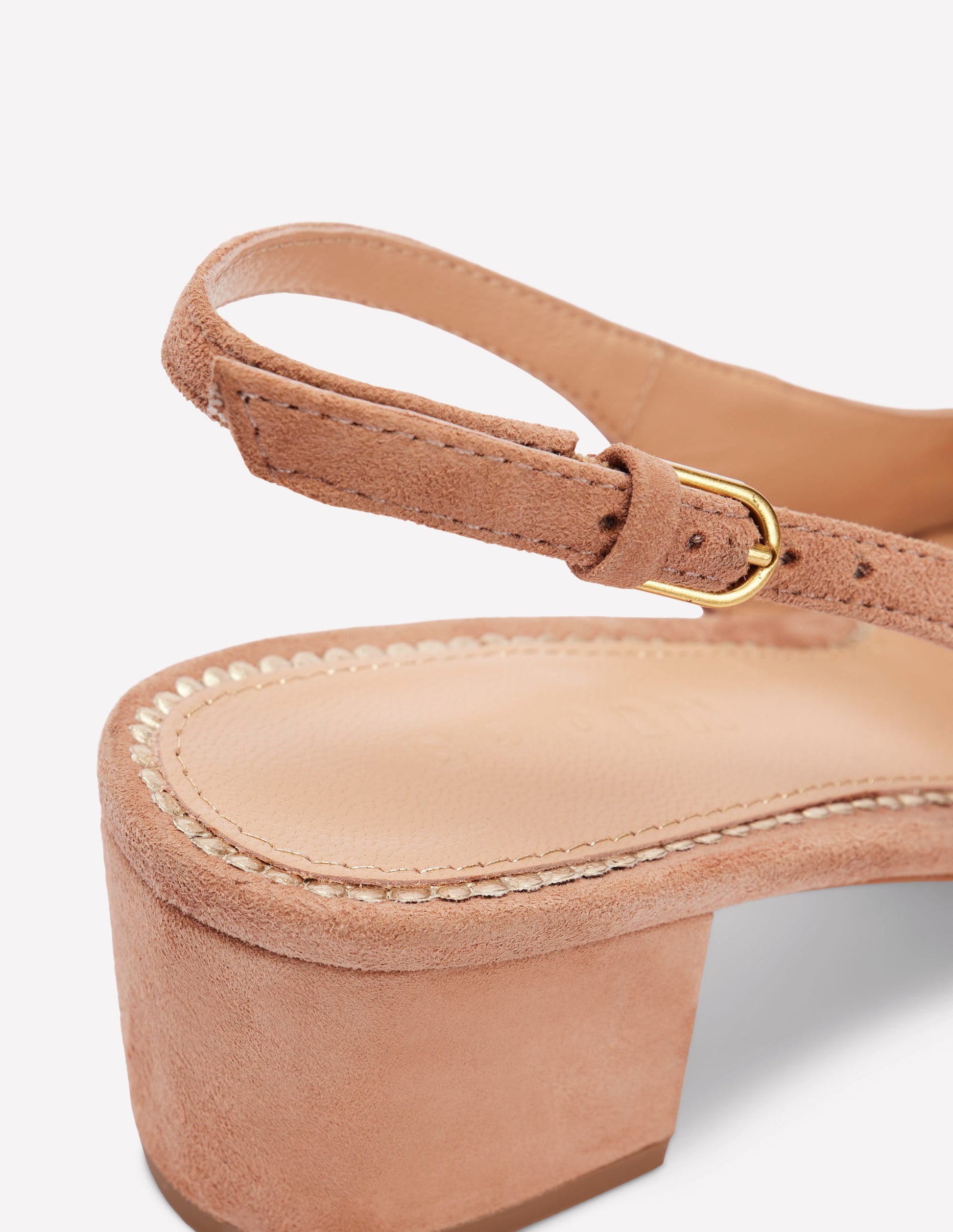 Ailsa Slingbacks mit Blockabsatz-Milchkaffee Wildleder-4