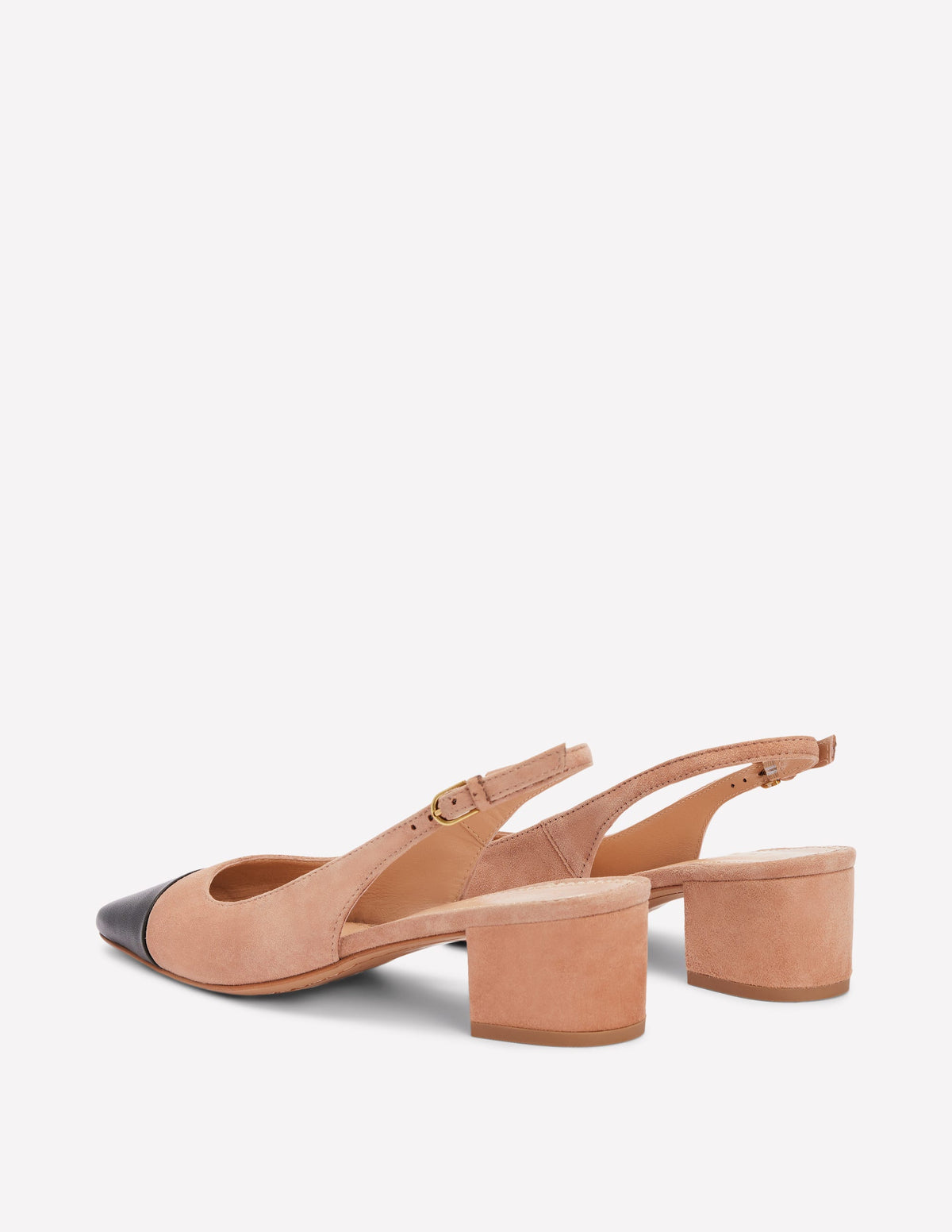 Ailsa Slingbacks mit Blockabsatz-Milchkaffee Wildleder - Image 5