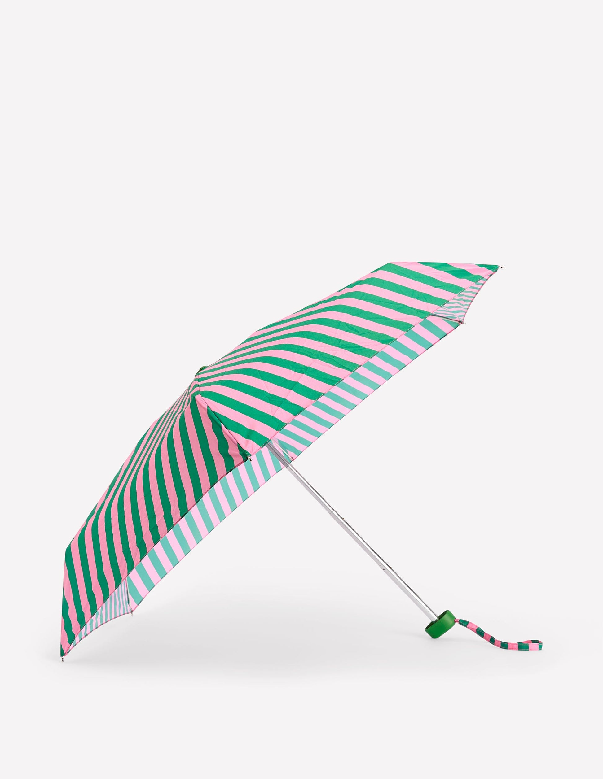 Petit parapluie-Rayé vert/rose-1