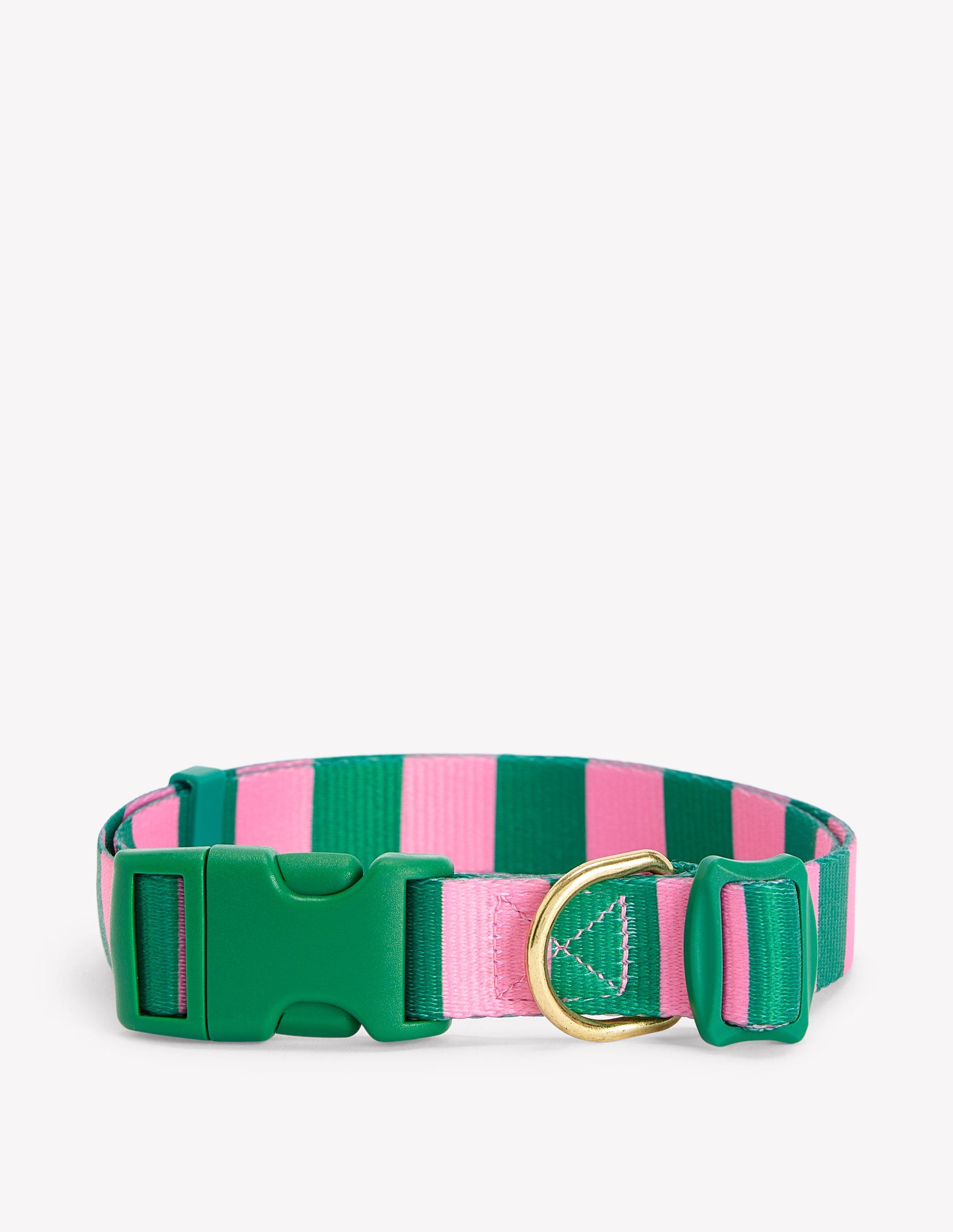 Collier pour chien-Rayé vert/rose-1