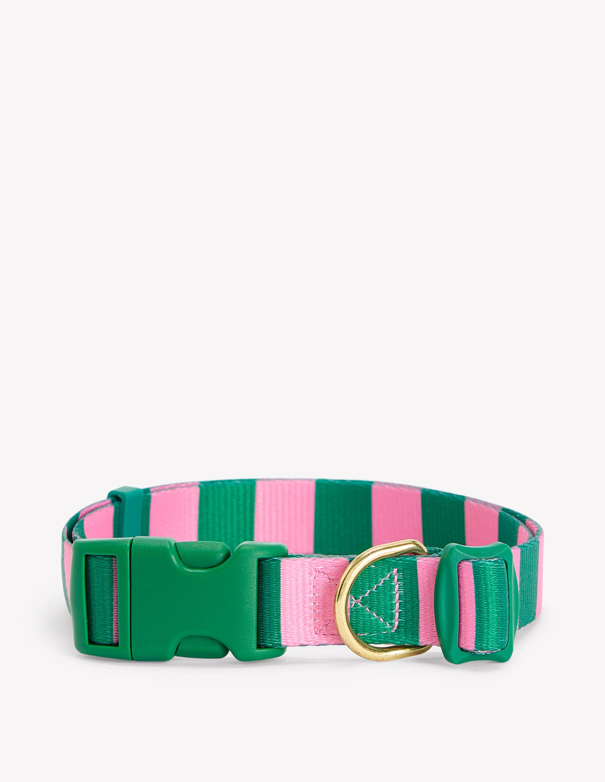 Collier pour chien-Rayé vert/rose - Image 1