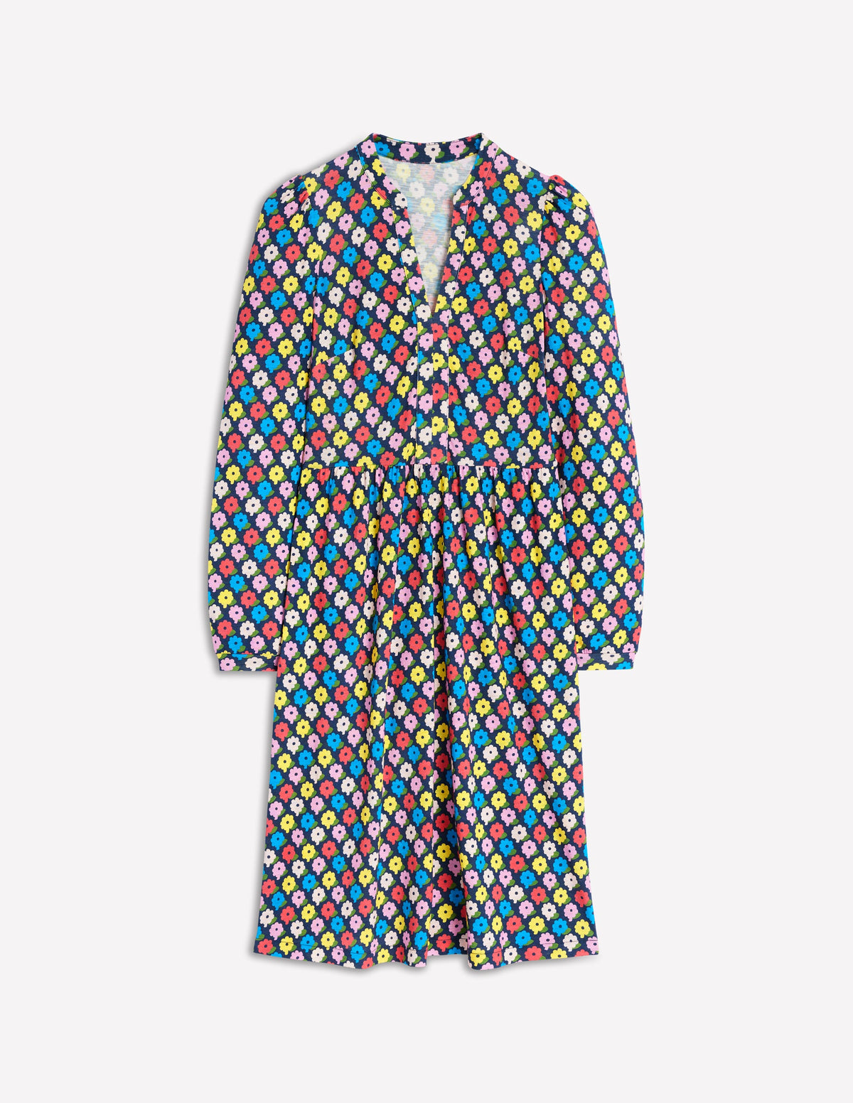 Naomi Lockeres Jerseykleid-Bunt, Pop-Gänseblümchen - Image 5