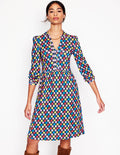 Naomi Lockeres Jerseykleid-Bunt, Pop-Gänseblümchen
