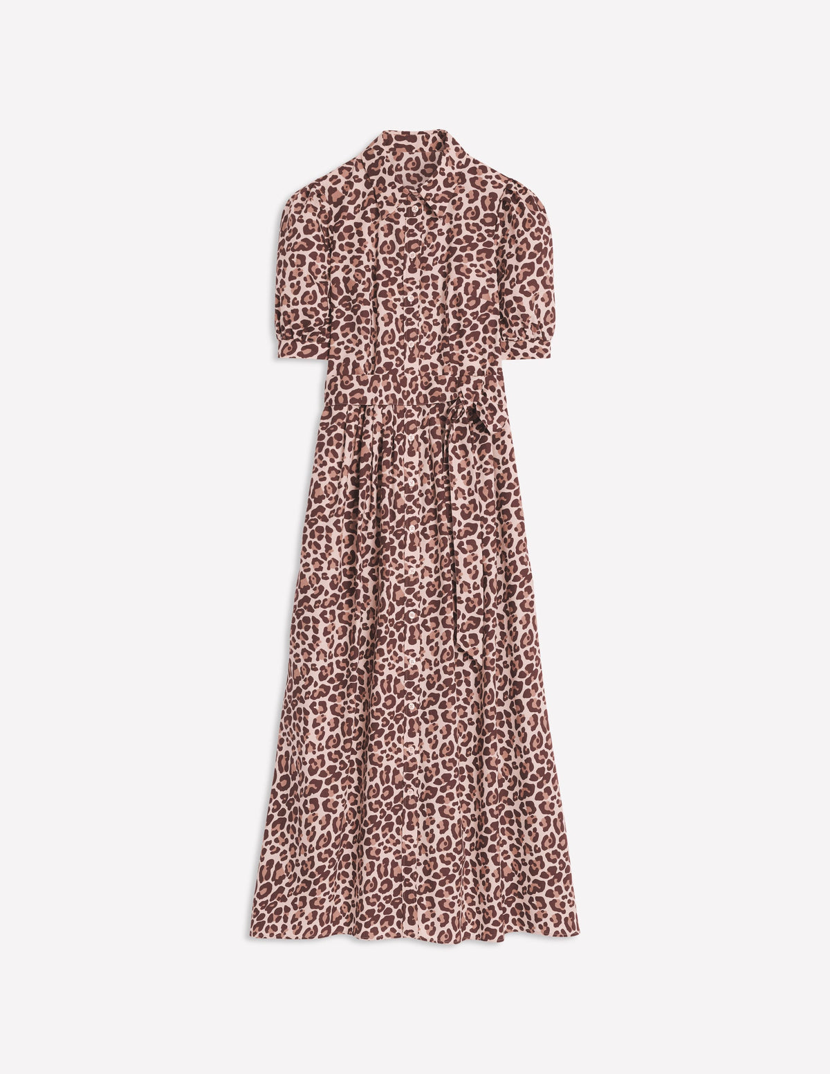 Alexa Maxi-Hemdblusenkleid-Strandläufer-Beige, Gepard-4